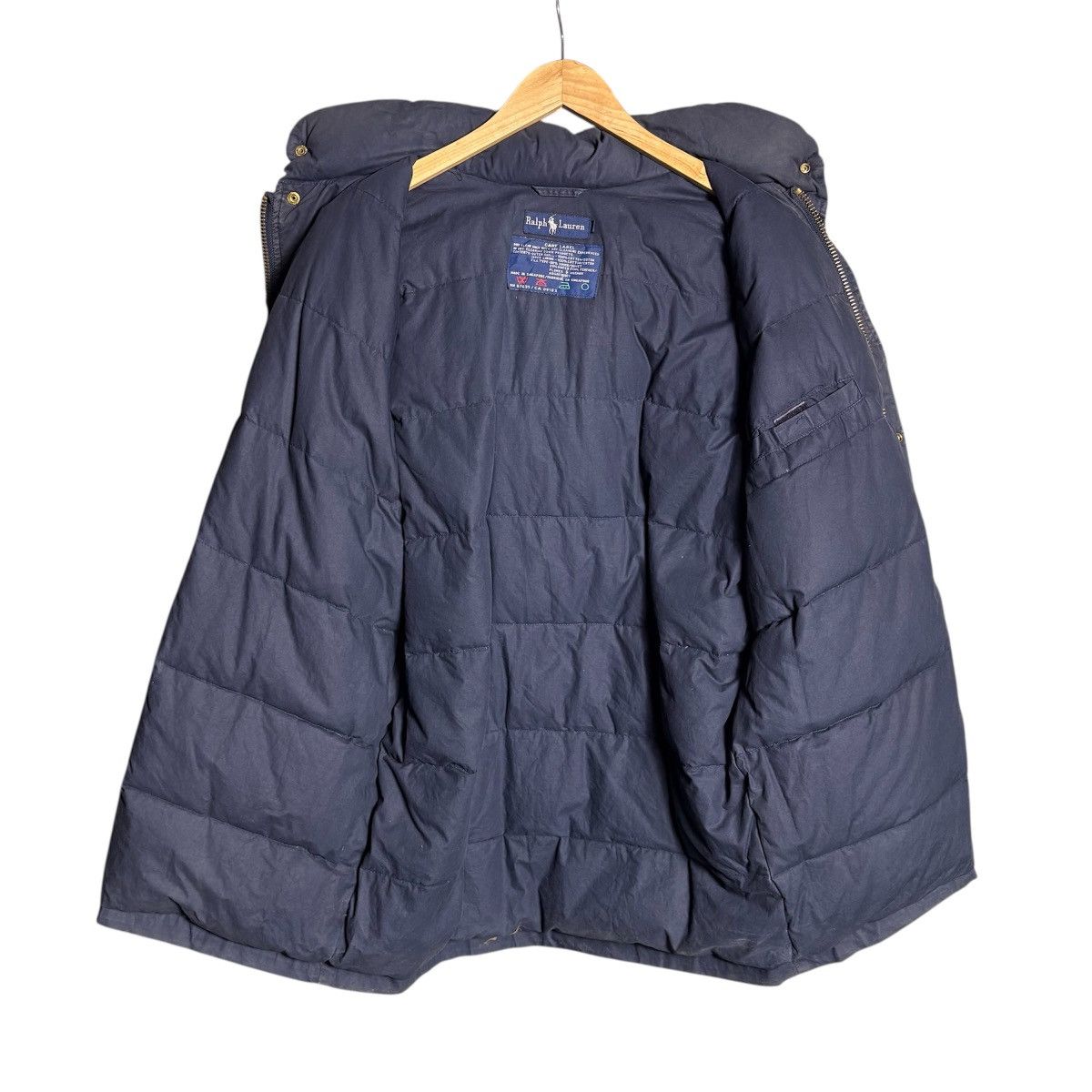 Polo Ralph Lauren Vintage 90s Polo Ralph Lauren Puffer Captain Hoodie Coat Size US L / EU 52-54 / 3 - 3 Thumbnail