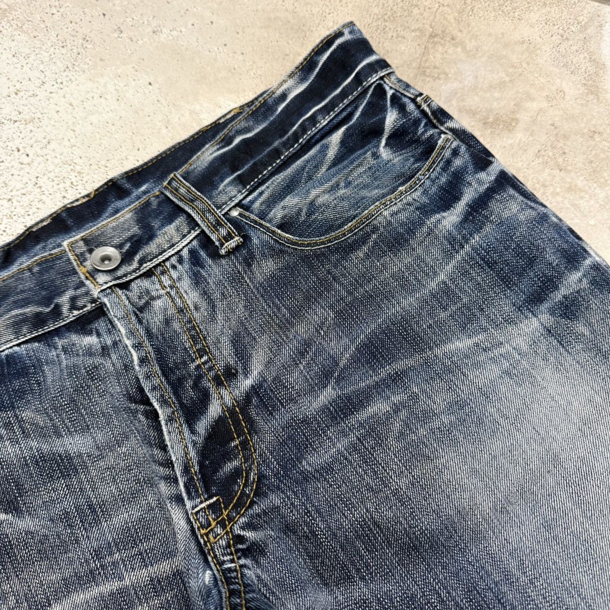 Boycott Boycott Lightning Wash Whisker Distressed Denim Pant Size US 34 / EU 50 - 8 Thumbnail