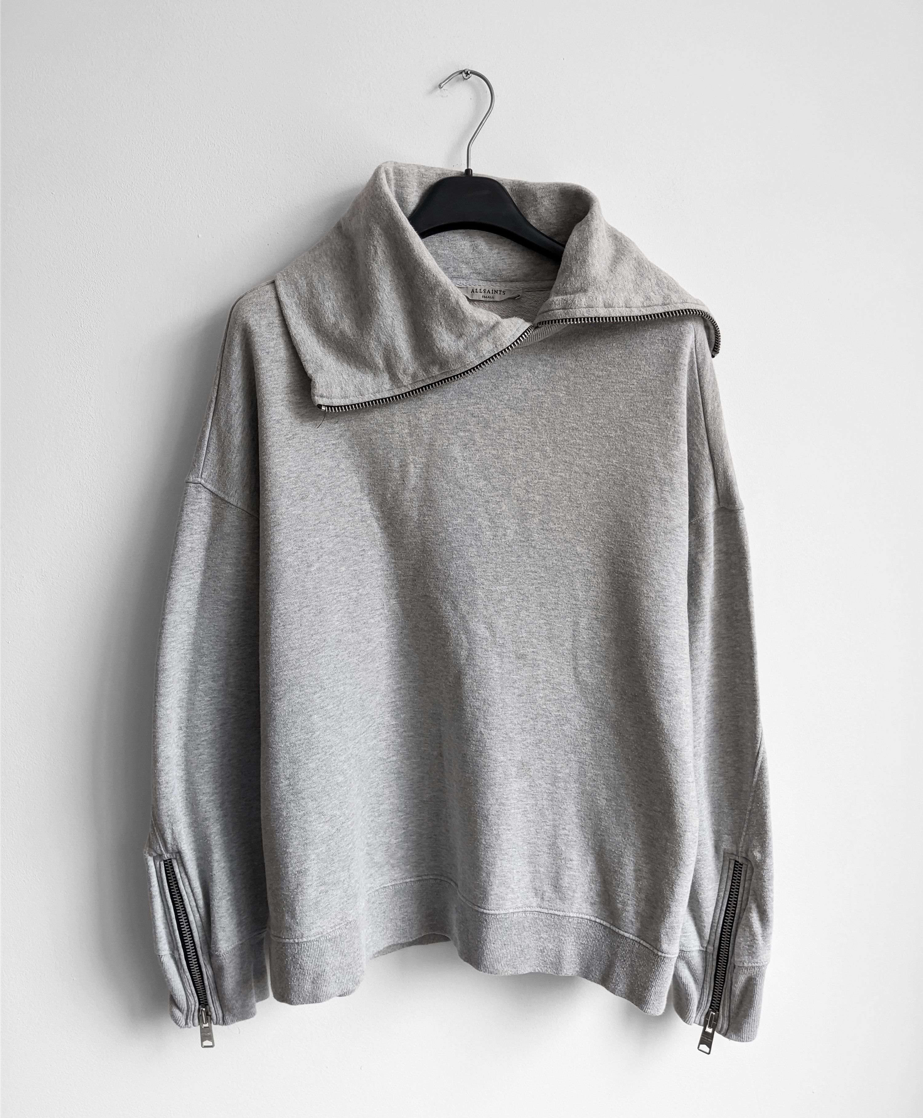 Allsaints AllSaints sweatshirt gray zip Size US M / EU 48-50 / 2 - 1 Thumbnail