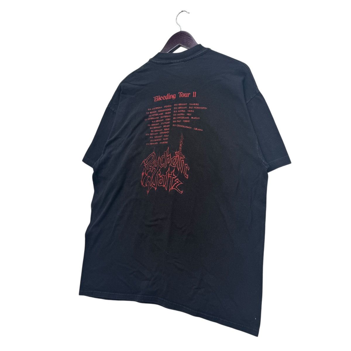 Band Tees × Hanes × Vintage 1996 Psycothic Waltz Bleeding Tour Tee Size US XL / EU 56 / 4 - 5 Thumbnail