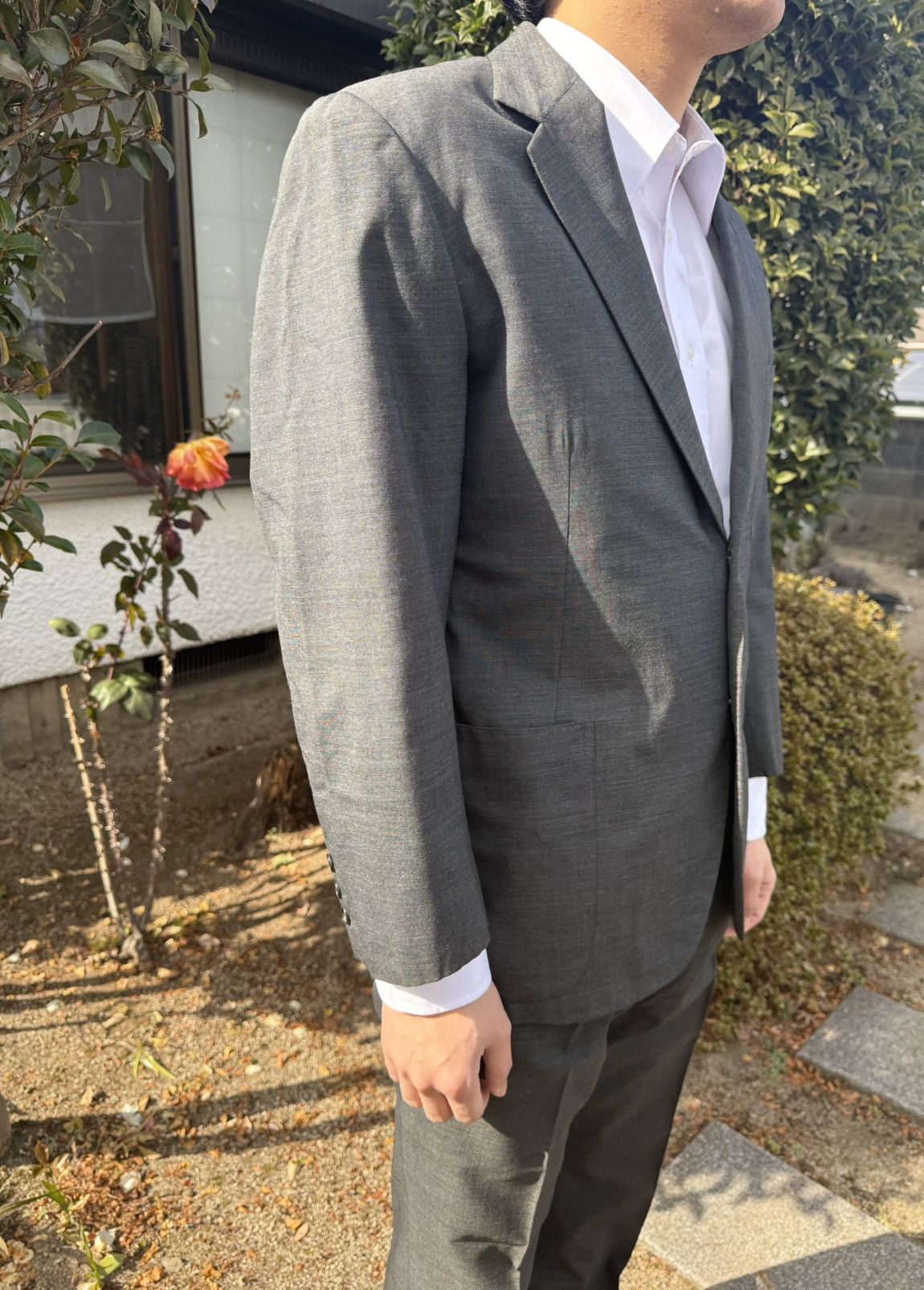 Other Spring&Autumn Vintage Japanese Suit – Tetoron × Nichibo Size 44R - 2 Thumbnail
