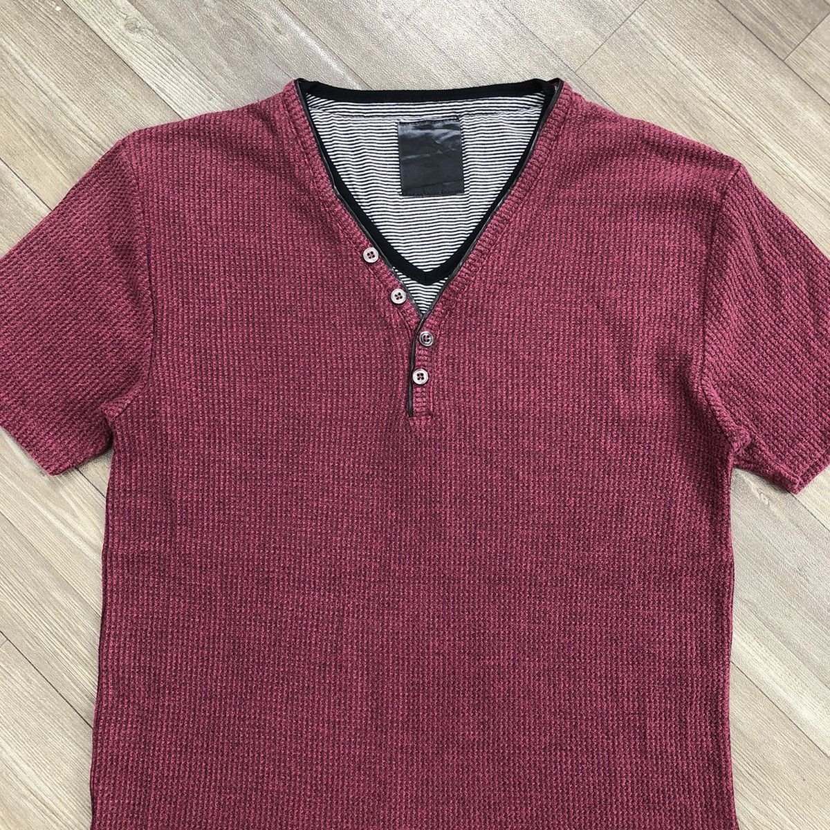 If Six Was Nine × Japanese Brand × Le Grande Bleu (L.G.B.) 2000s Japanese Double Layers Goa Lgb Ifsixwasnine Button Tee Size US L / EU 52-54 / 3 - 2 Thumbnail