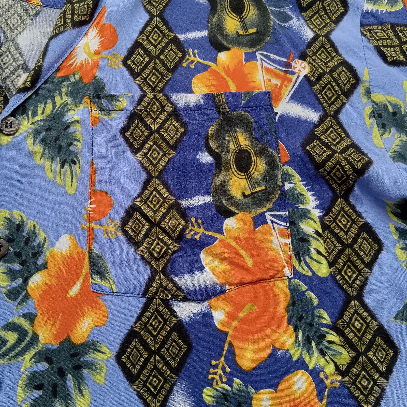 & Other Stories Basix Hawaiian Shirt S Men's Blue Floral Short Sleeve Size US S / EU 44-46 / 1 - 4 Thumbnail