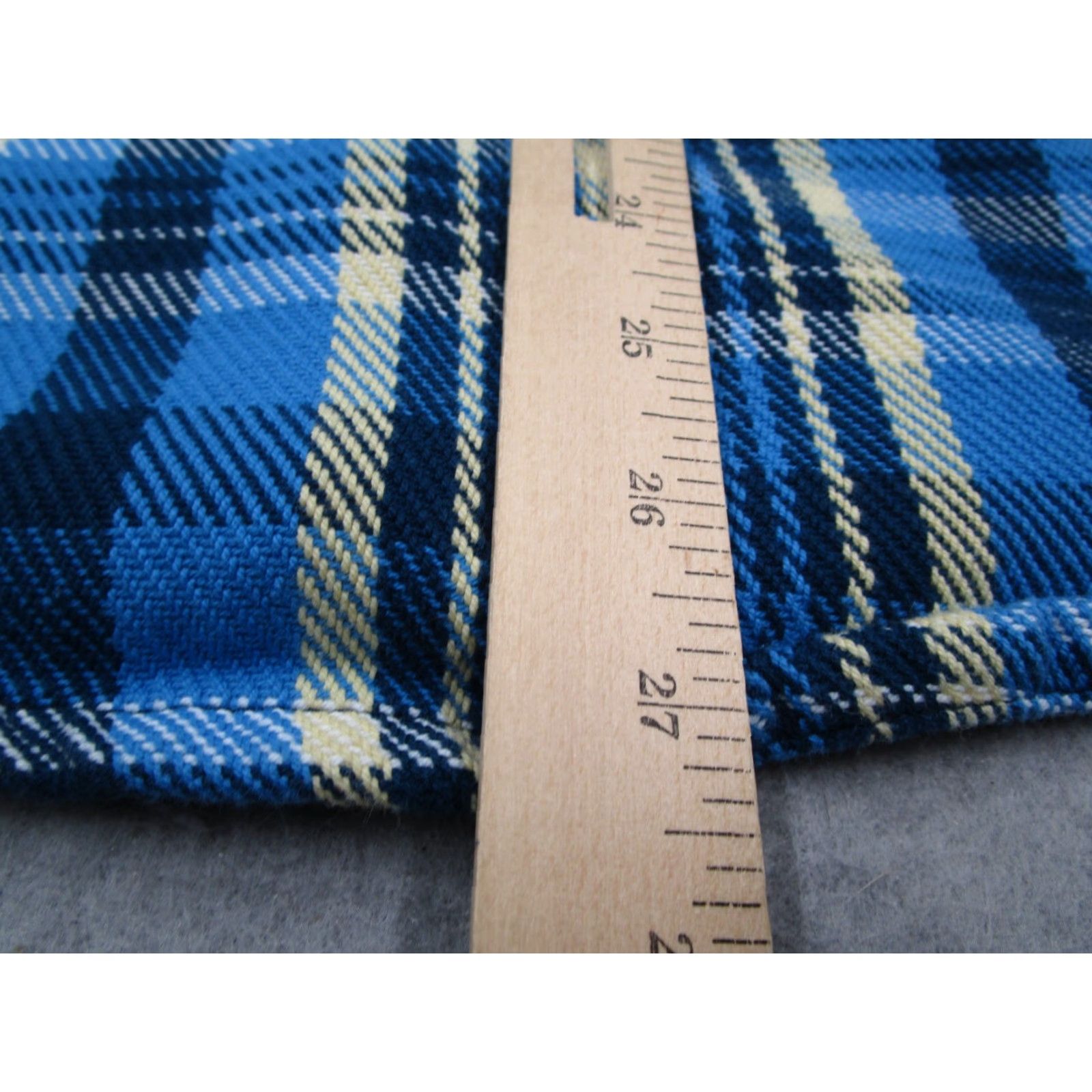 Outerknown VINTAGE Outerknown Men's Shirt Long Sleeve Button-Up Plaid Cotton Casual Fall Spring Summer Winter Blue Regular Size US M / EU 48-50 / 2 - 6 Thumbnail
