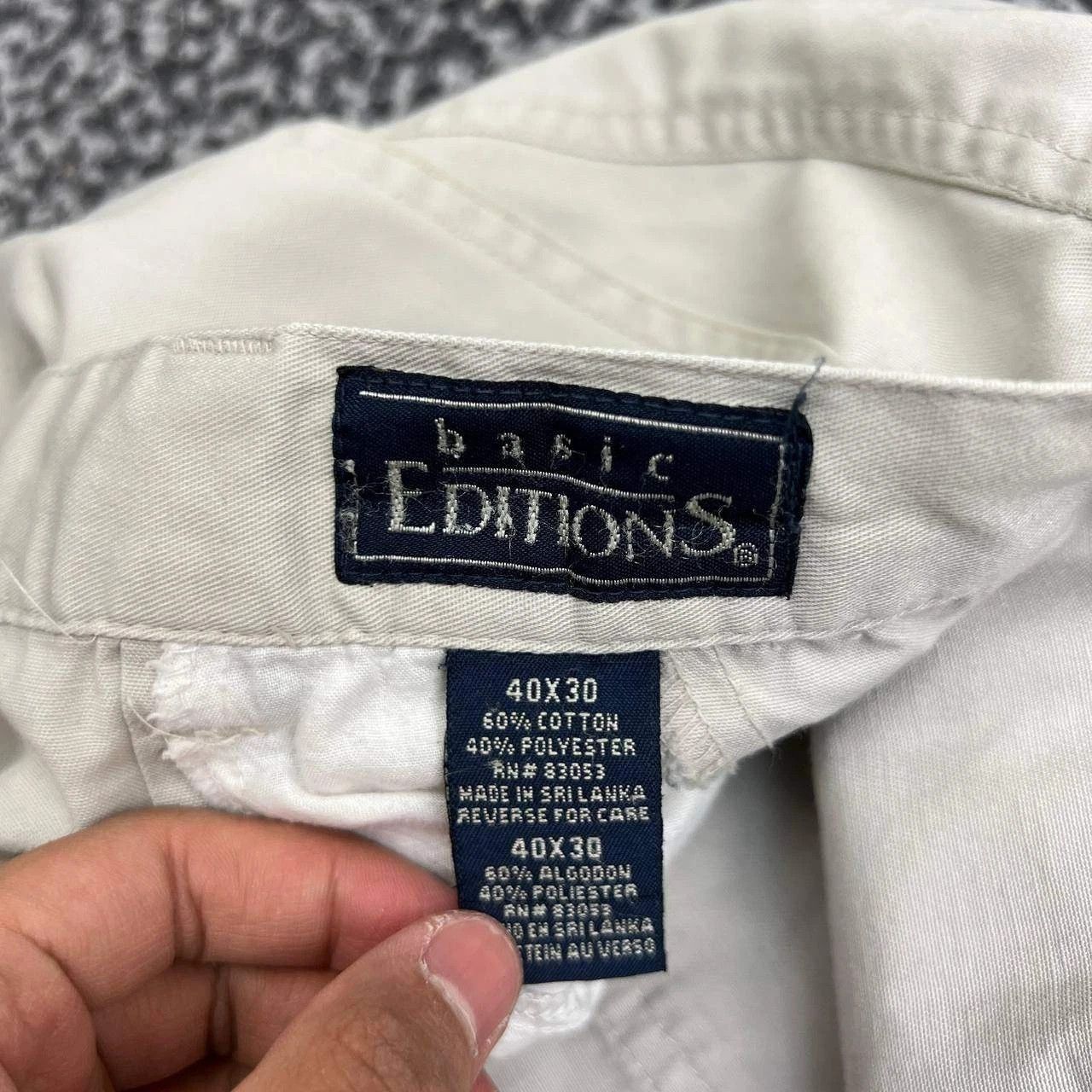 Basic Editions Basic Editions Pants Men 40x30 Chino Straight Leg Pleated Size US 40 / EU 56 - 9 Thumbnail