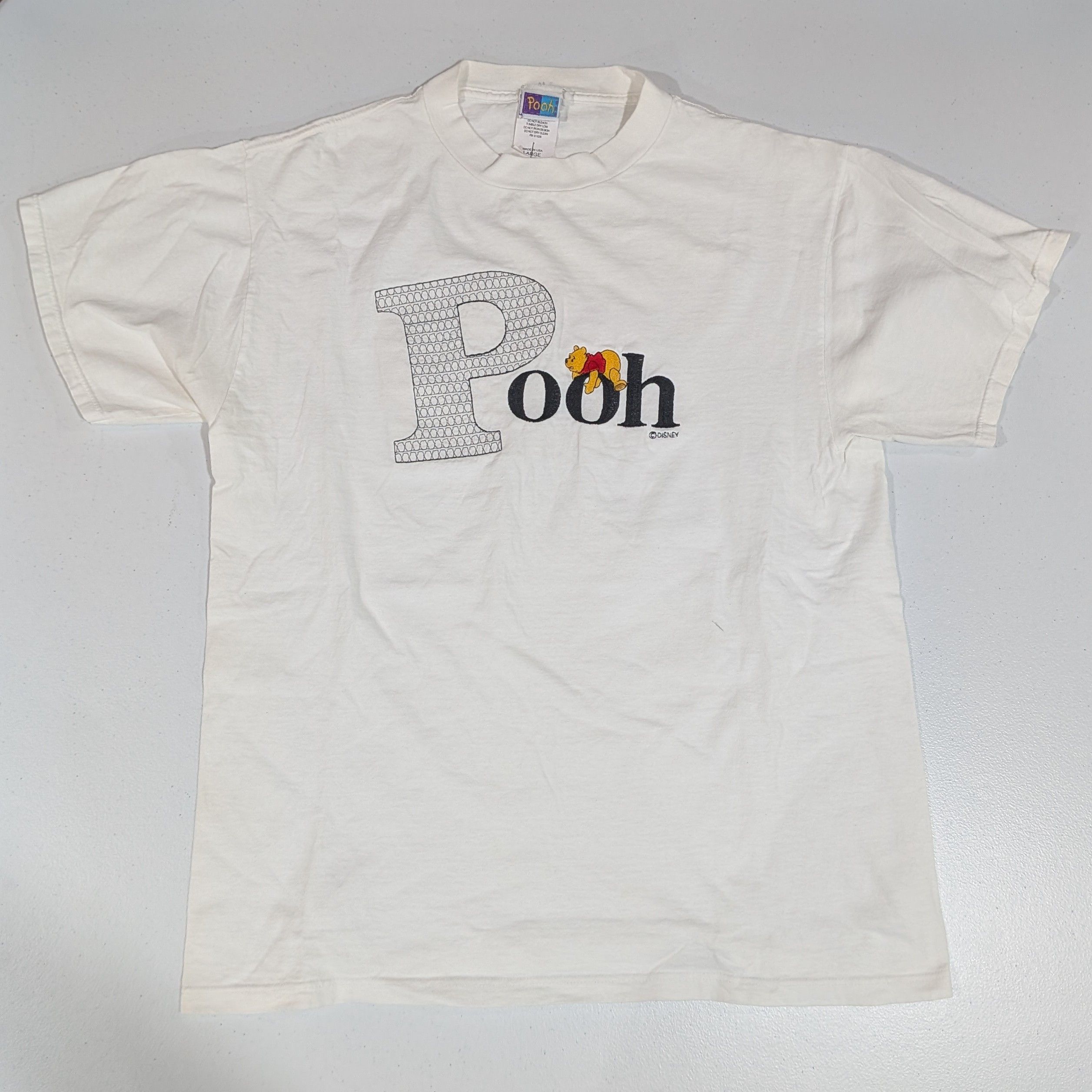 Other Vintage 90s Winnie the Pooh Embroidered Tee Size US L / EU 52-54 / 3 - 1 Thumbnail