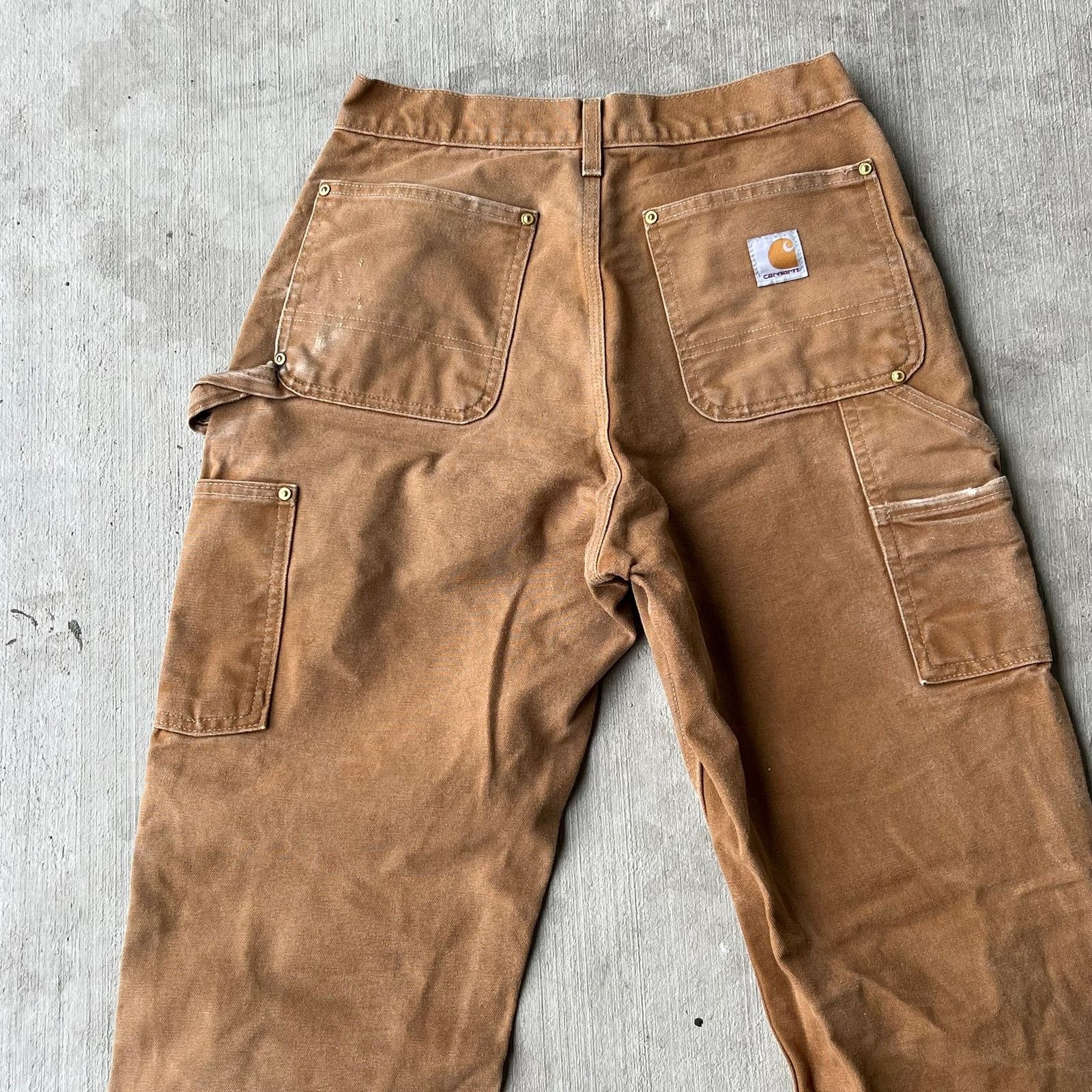 Carhartt × Vintage Carhartt brown double knee work wear carpenter pants Size US 27 - 5 Thumbnail