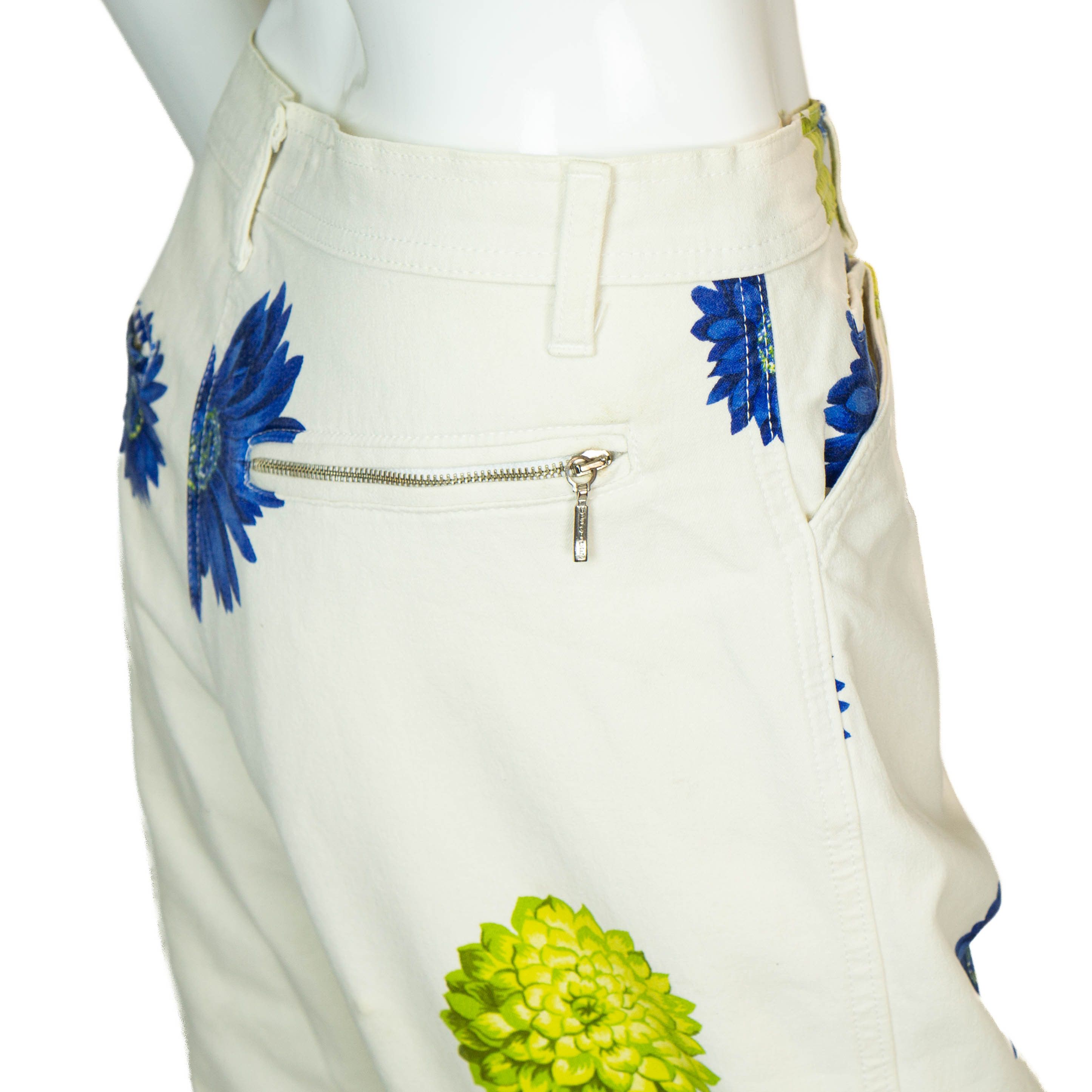 Versace × Vintage VERSACE Sport Floral Print Women Pants Vintage 90s Size 32" / US 10 / IT 46 - 4 Thumbnail