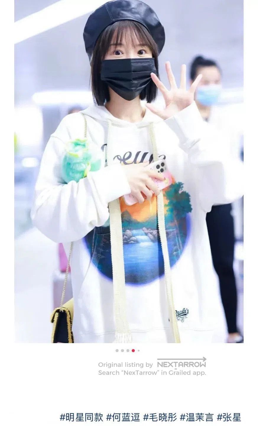Loewe Loewe White Sunset Logo Drawstring Hoodie. Size US M / EU 48-50 / 2 - 7 Thumbnail