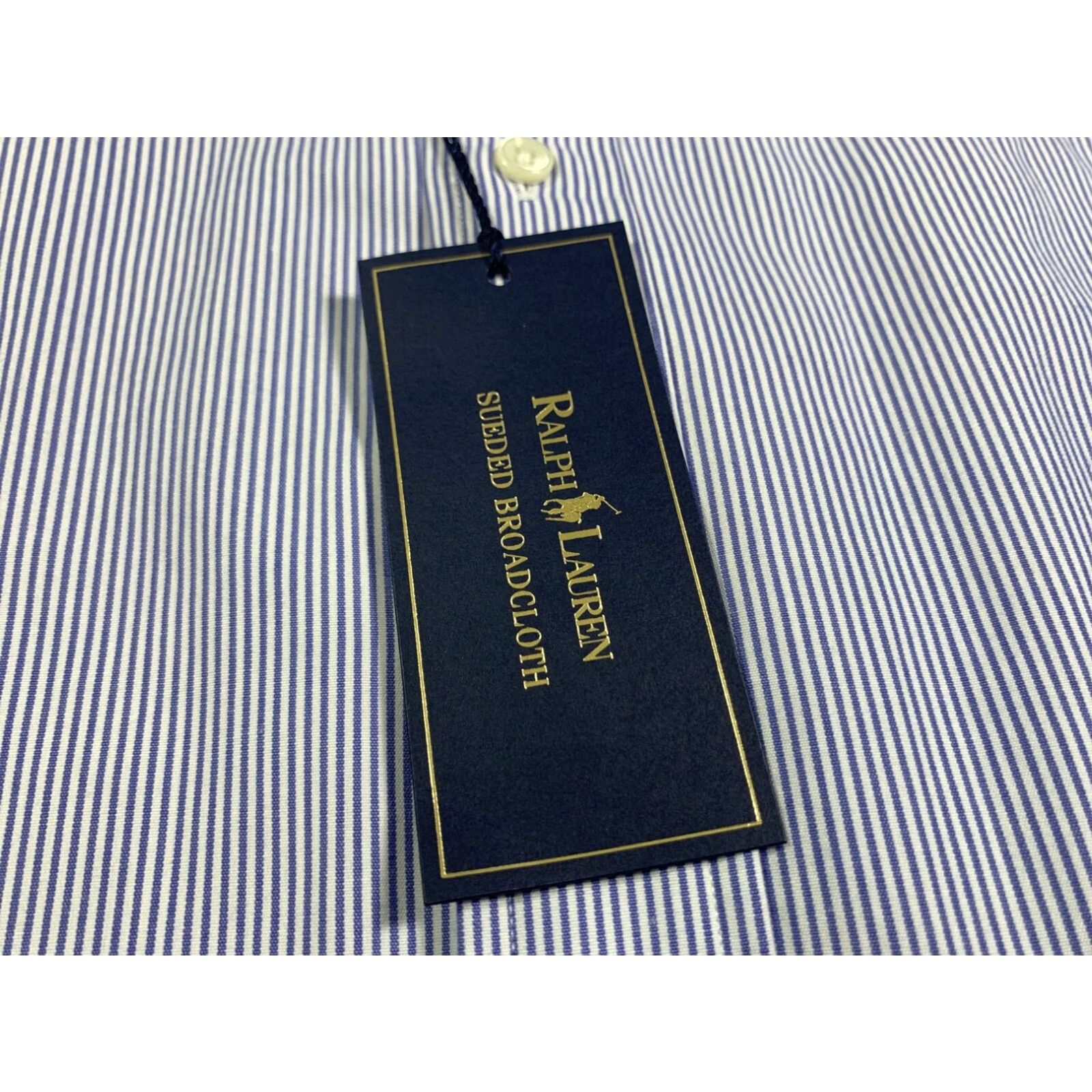 Ralph Lauren Ralph Lauren Custom Fit Long Sleeve Striped Shirt Multicolor Blue White Suede Mens Large Size US L / EU 52-54 / 3 - 3 Thumbnail