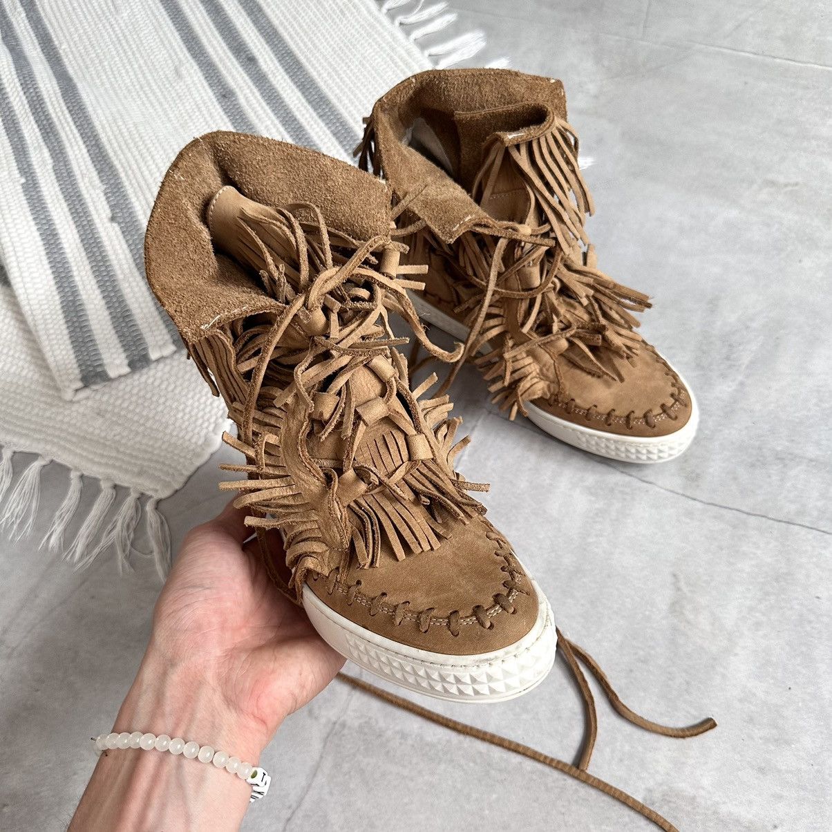 Isabel Marant Fringe Isabel Marant Vibe Bobby Bekett Wedge Sneakers Shoes Size US 8 / IT 38 - 12 Thumbnail