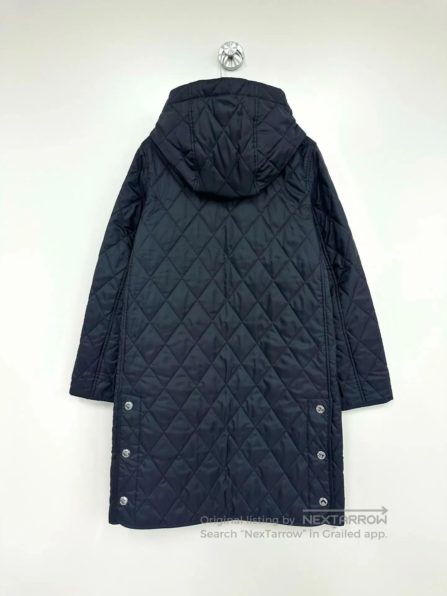 Burberry Burberry Black Long Lined Plaid Zip-Up Hooded Jacket| Size US XS / EU 42 / 0 - 2 Thumbnail