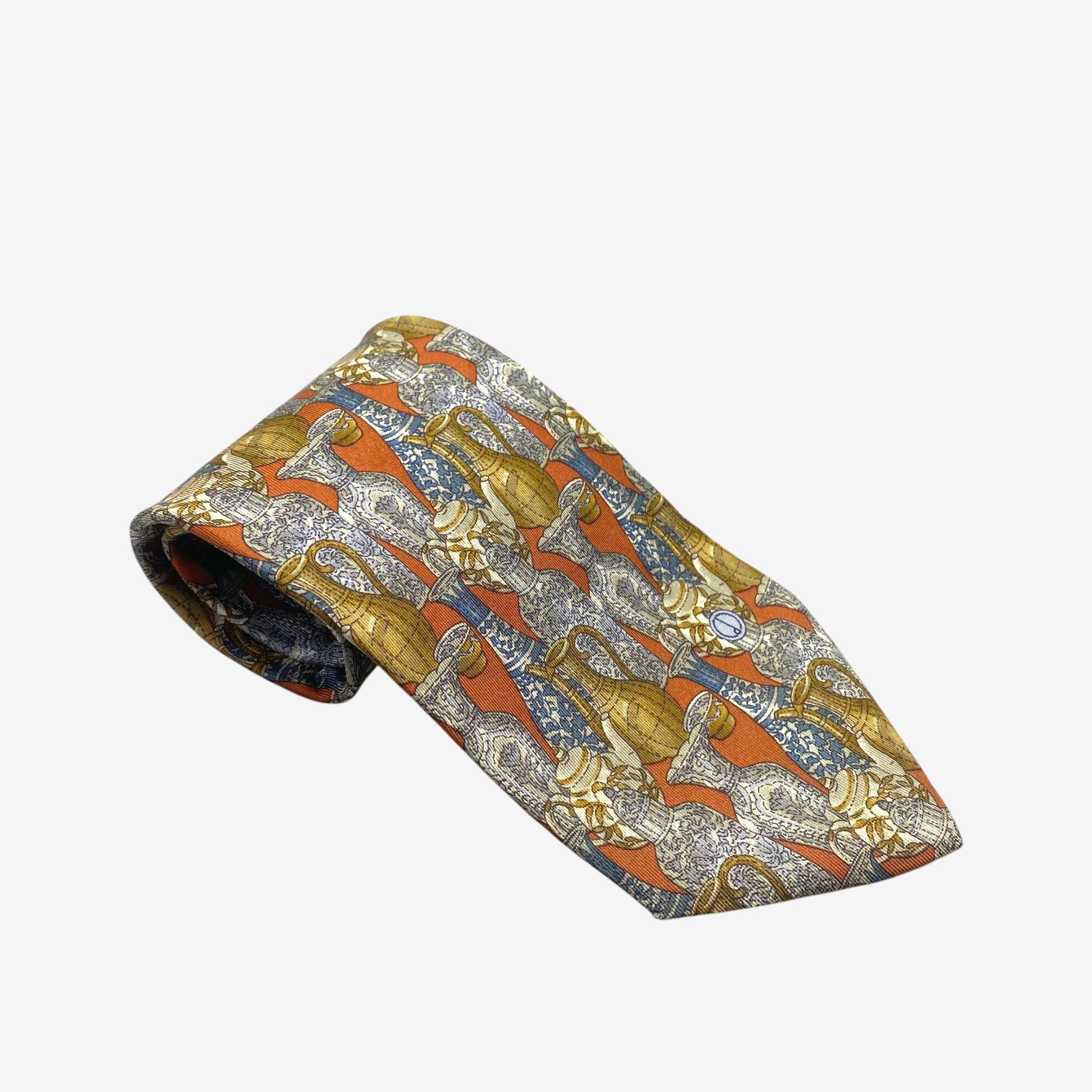 Alfred Dunhill Vintage Dunhill SILK Necktie Cravate Pure Silk Neck Tie Size ONE SIZE - 1 Thumbnail