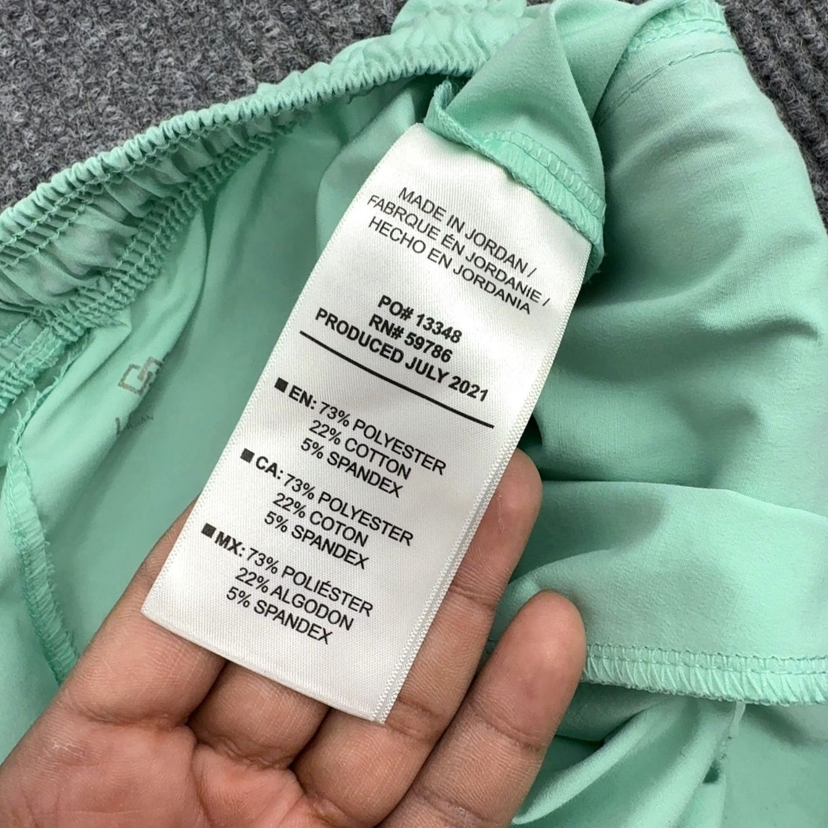 Vintage Legend Shorts Mens M Mint Green Polyester Blend Zipper Pockets Athletic Gym Size US 31 - 6 Thumbnail