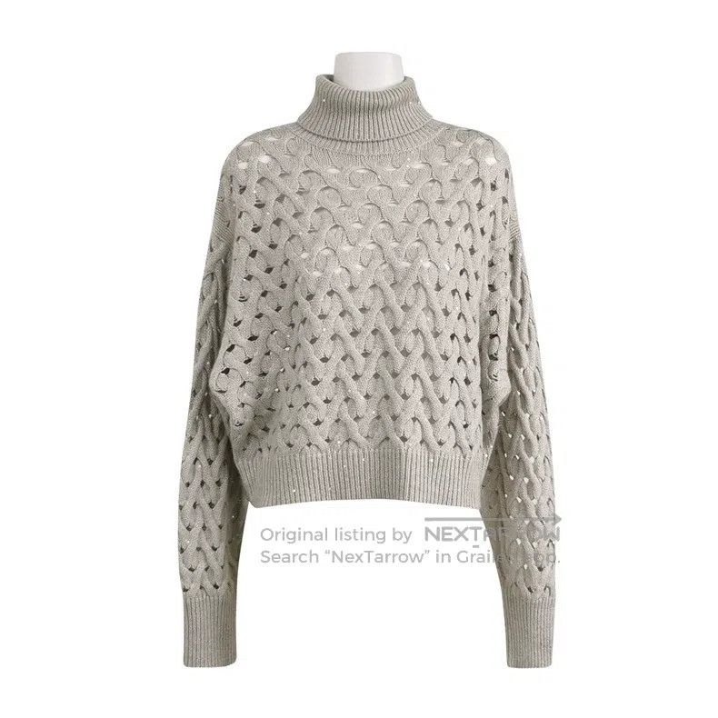 Brunello Cucinelli Brunello Cucinelli Cashmere and silk blend solid-colored h Size M / US 6-8 / IT 42-44 - 1 Thumbnail