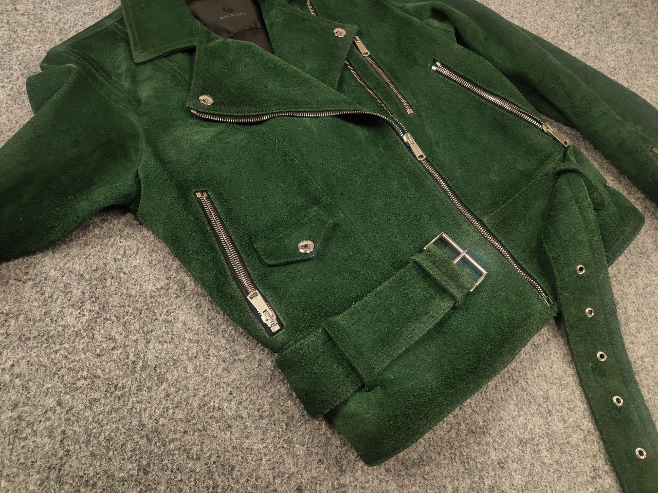 Belstaff Belstaff Elkstone Suede Leather Biker zip Jacket Vintage Size S / US 4 / IT 40 - 13 Thumbnail