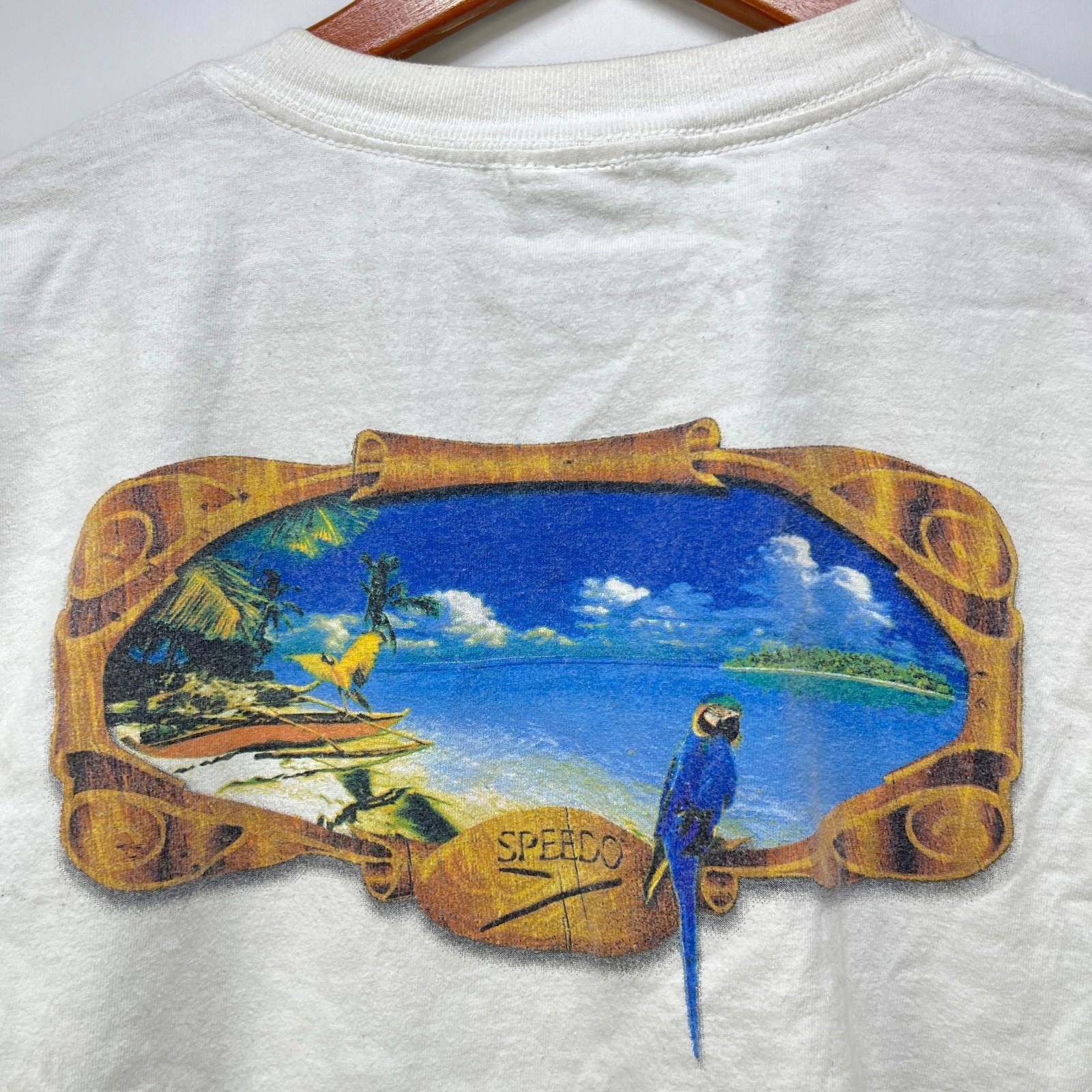 Speedo Vintage 90s Speedo Parrot T Shirt XL Size US XL / EU 56 / 4 - 2 Thumbnail