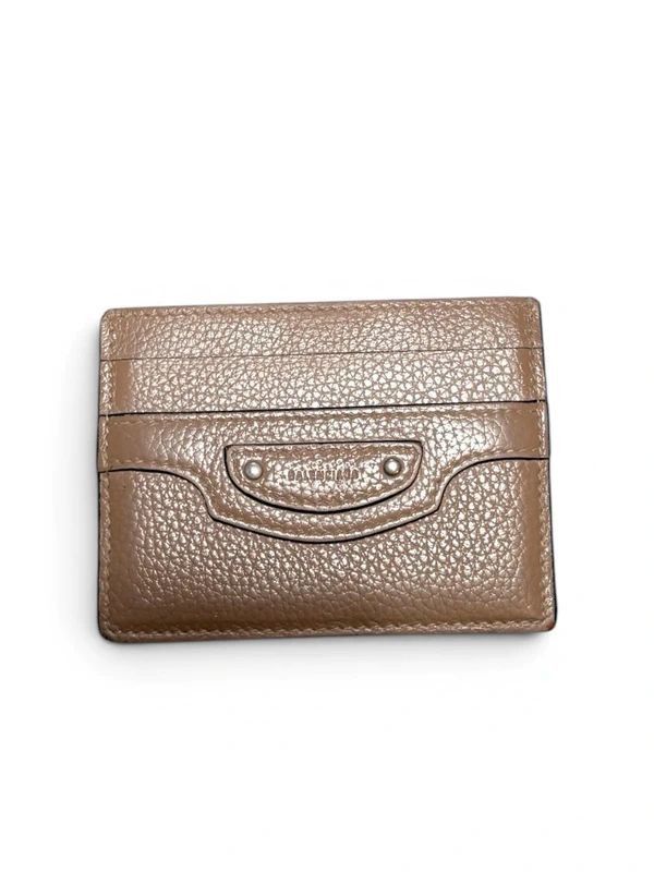 Balenciaga Balenciaga Classic City Card Holder – Taupe Grey – Unisex Size ONE SIZE - 1 Thumbnail