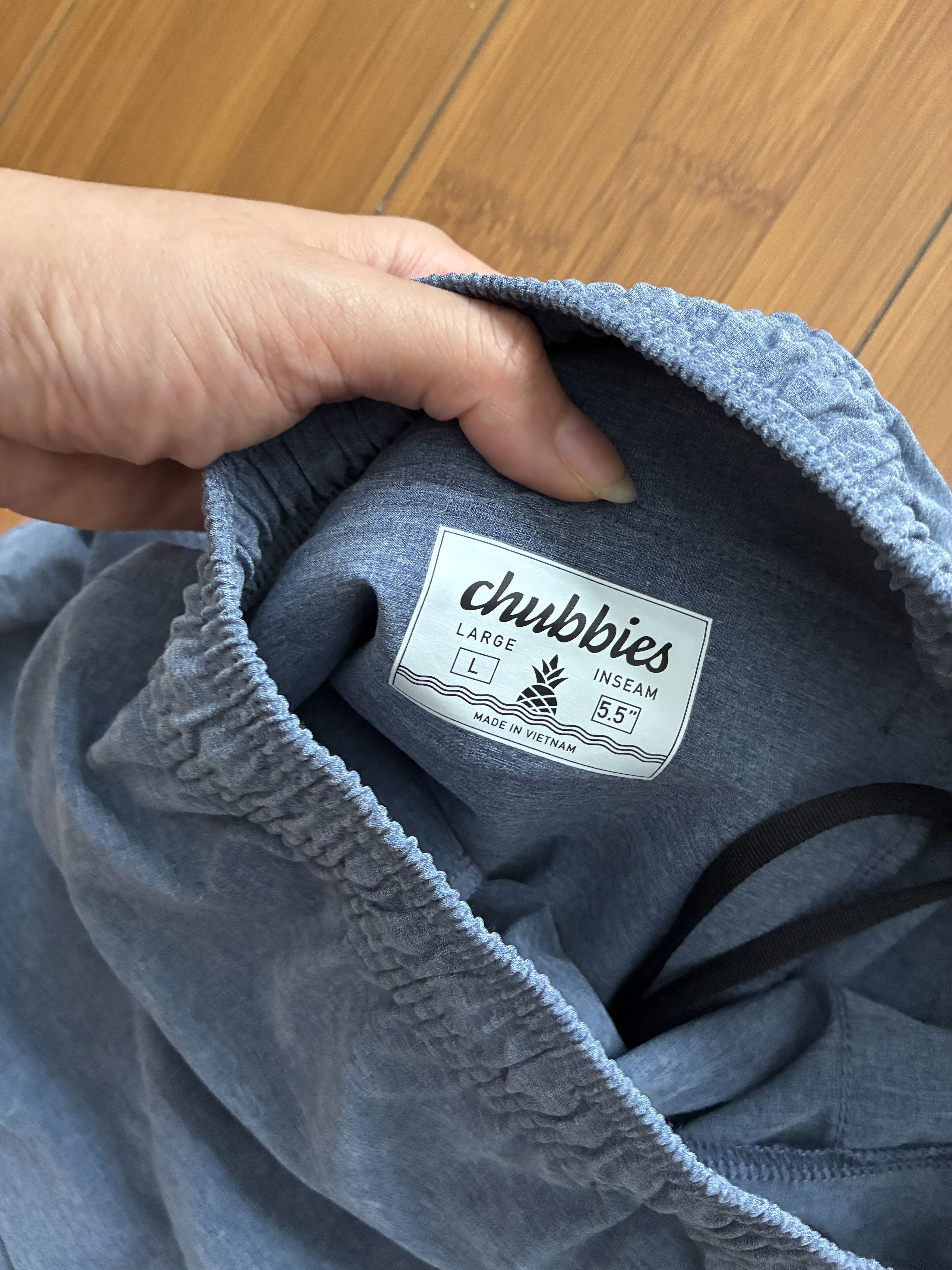 Chubbies Chubbies 5.5 Inseam Gray Blue Shorts Large Men's Size US 34 / EU 50 - 3 Thumbnail