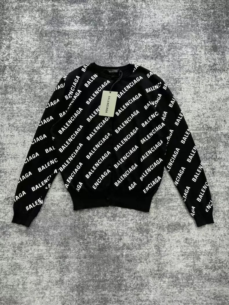 Balenciaga Balenciaga 23SS Women's Black and White Barrage Knit Open Size XS / US 0-2 / IT 36-38 - 1 Thumbnail