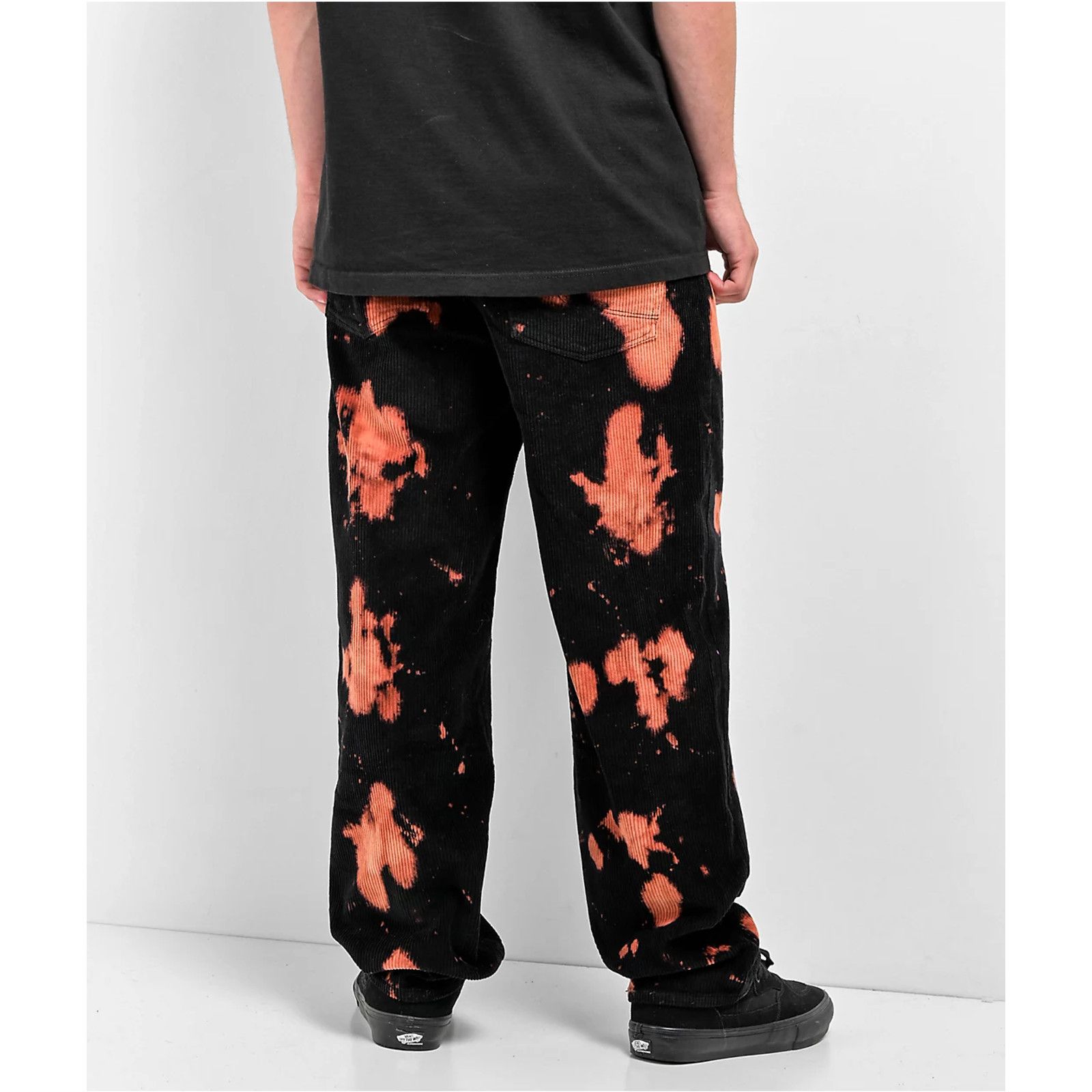 Empyre Empyre Loose Fit Bleached Black Corduroy Skate Pants 32x30 Size US 32 / EU 48 - 11 Thumbnail