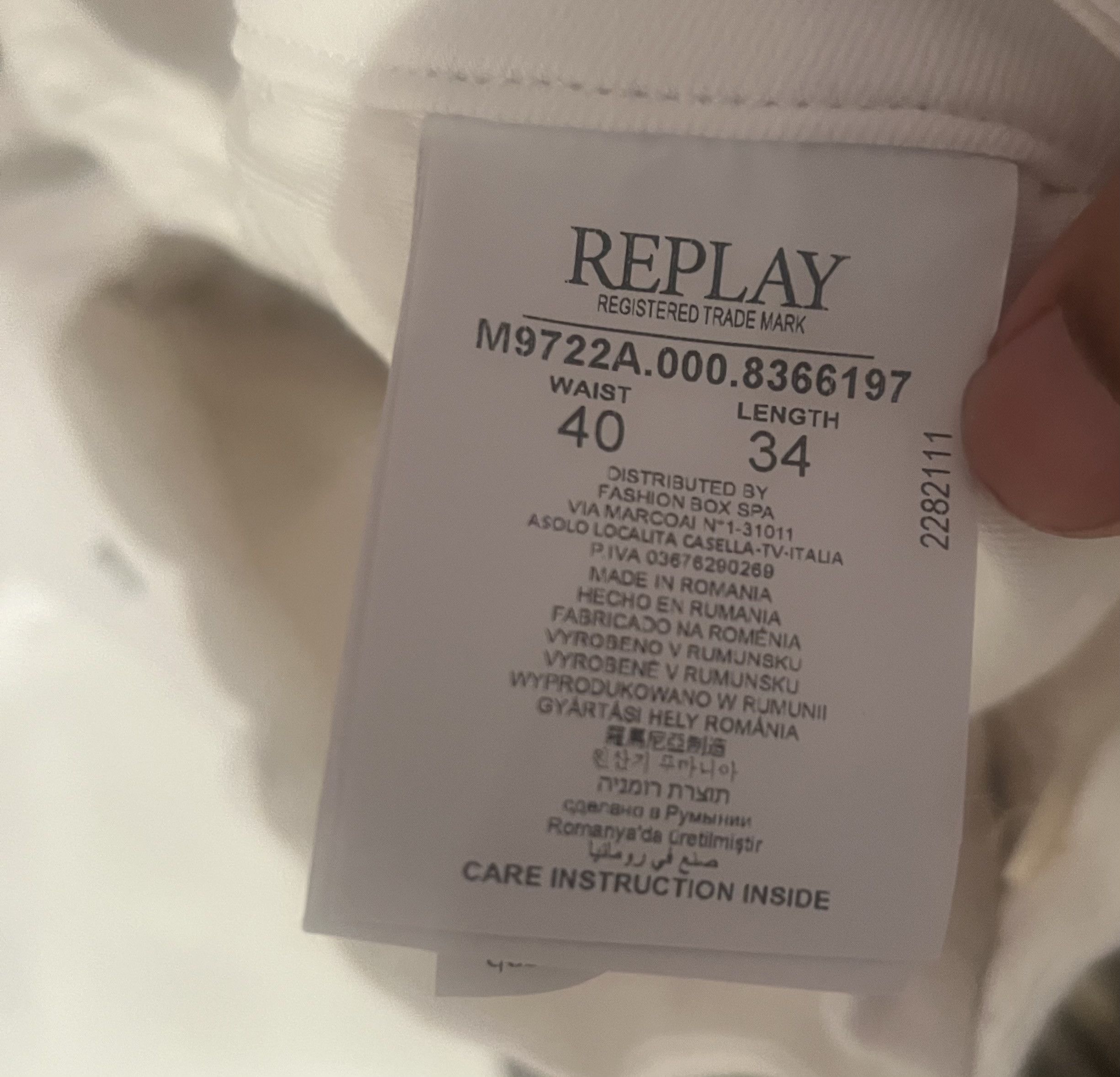 Replay replay men jeans Size US 40 / EU 56 - 4 Thumbnail