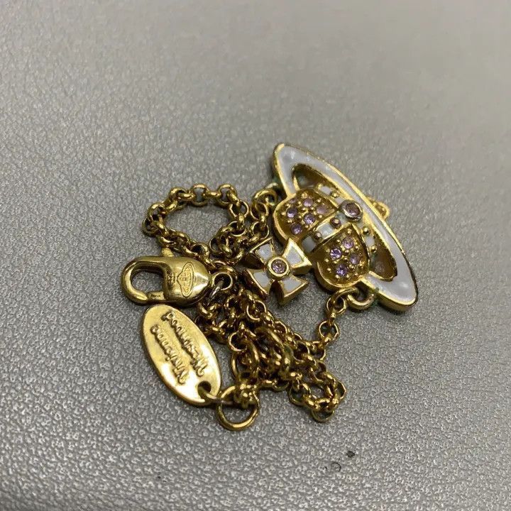 Vivienne Westwood Vivienne Westwood Brass Logo Bracelet for Women Size ONE SIZE - 5 Thumbnail