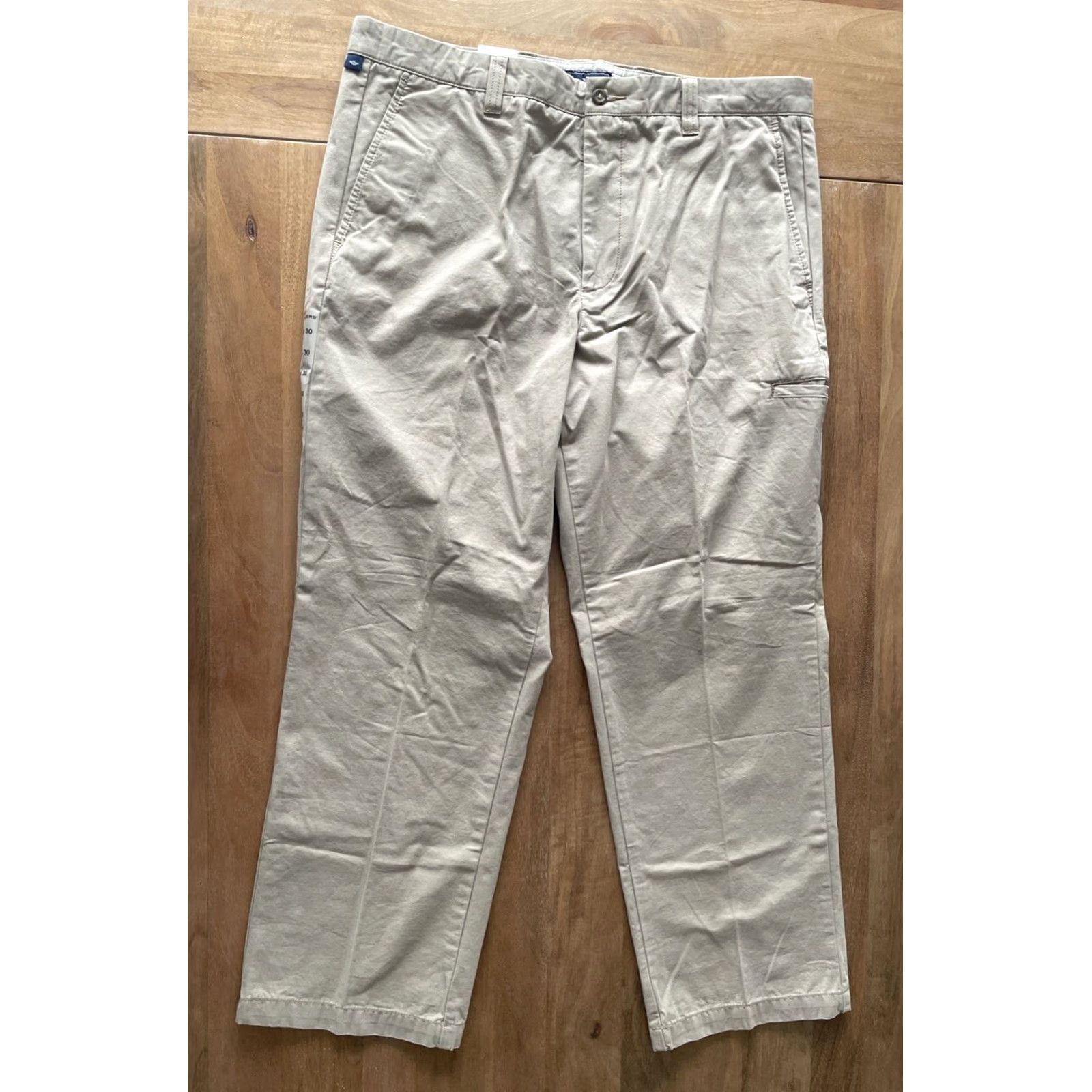 Dockers Dockers Pants Mens 38x30 Washed Canvas Khaki Flat Front Classic Size US 38 / EU 54 - 2 Thumbnail