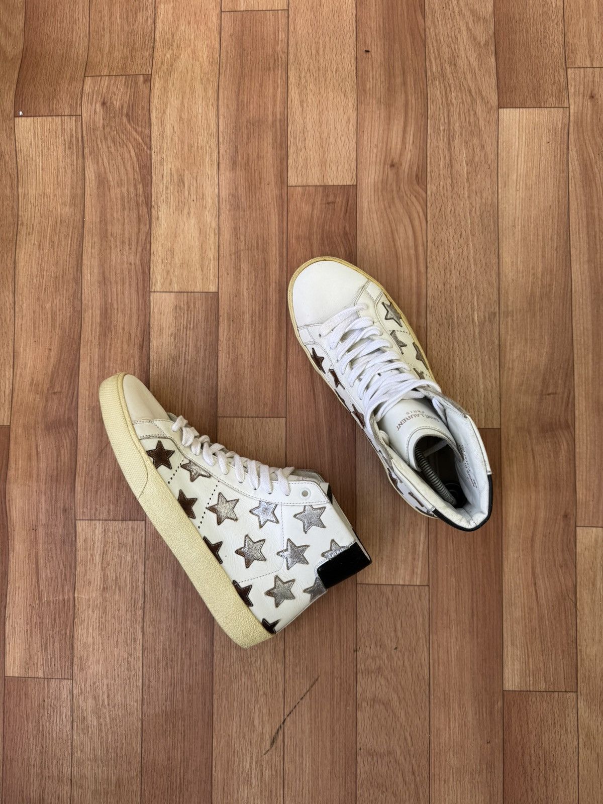 Saint Laurent Paris Saint Laurent hightop sneakers Size US 7 / EU 40 - 7 Thumbnail
