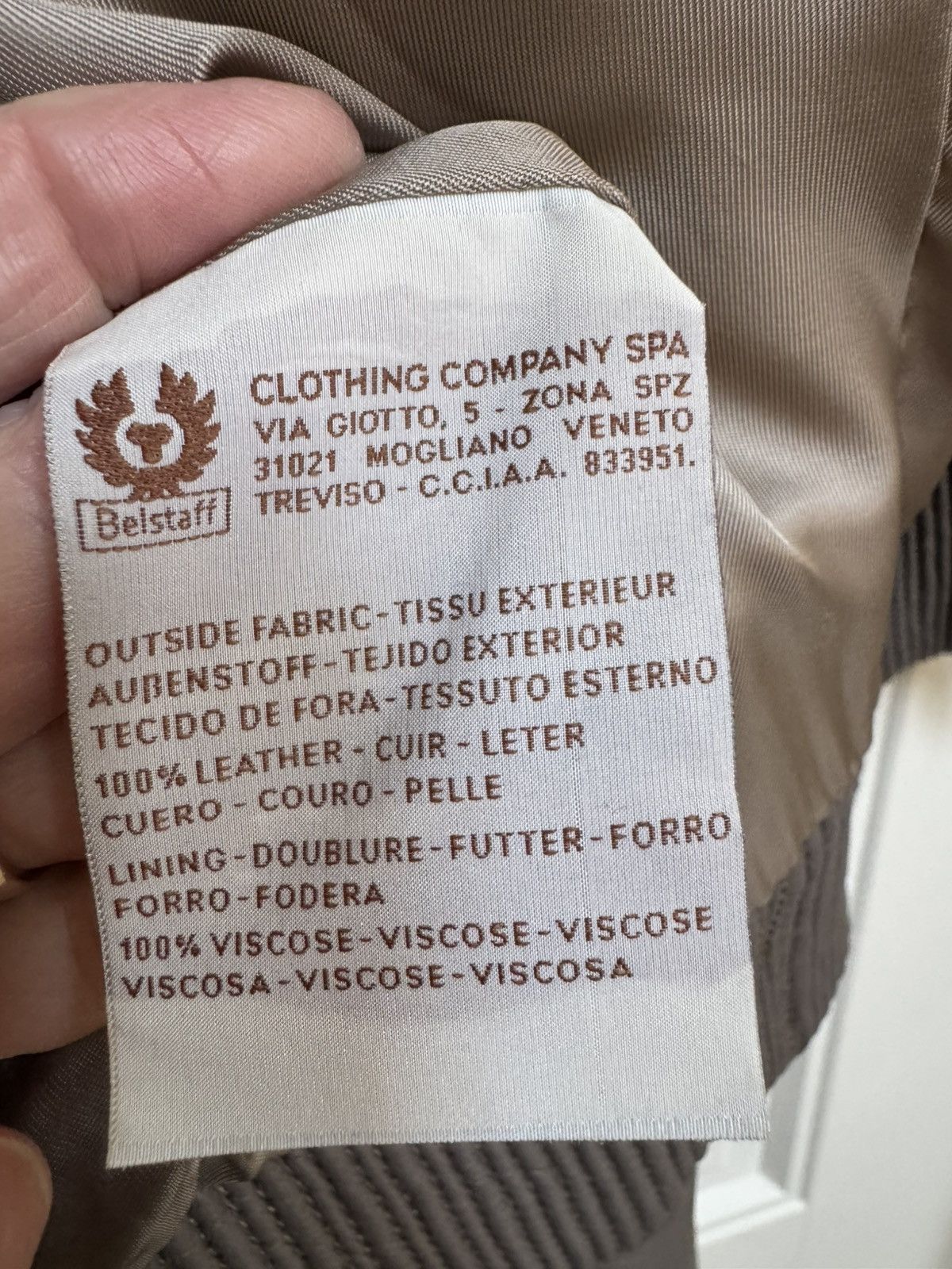 Belstaff Belstaff Taupe Leather Cropped Bomber Jacket. Size IT 46 Size L / US 10 / IT 46 - 8 Thumbnail