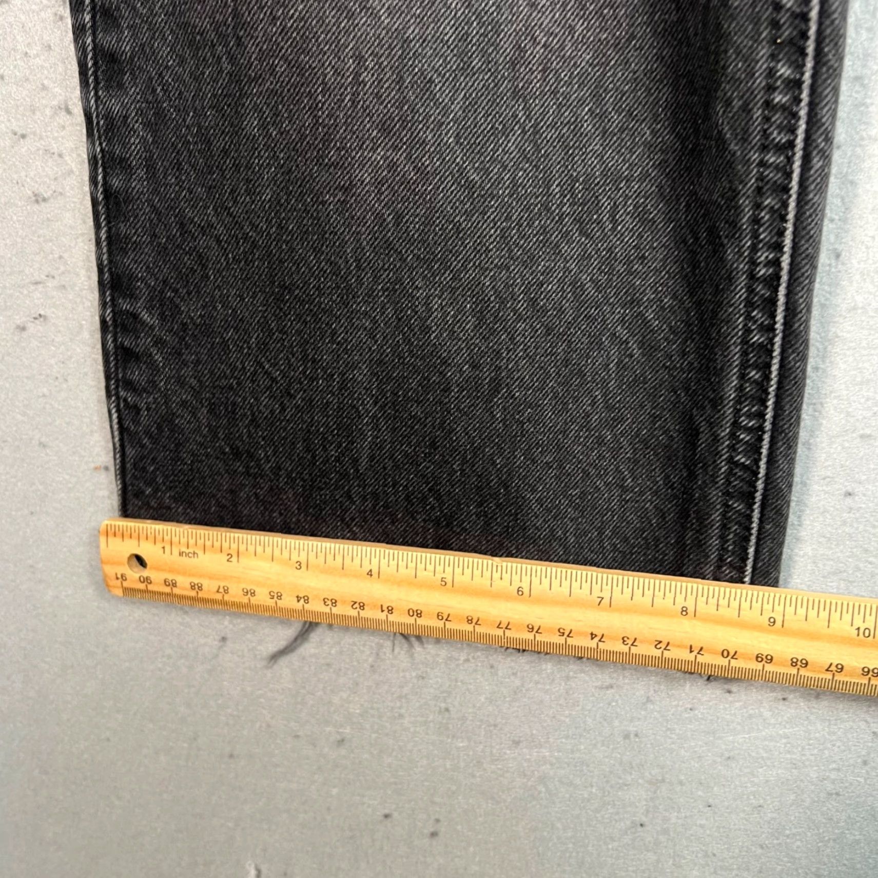 Zara VINTAGE Zara Jeans Women/Adult 2 Black High-Waist Cropped Frayed Hem Straight Leg Denim Denim Jeans 26in Inseam 24in Waist Womens Size 26" / US 2 / IT 38 - 7 Thumbnail