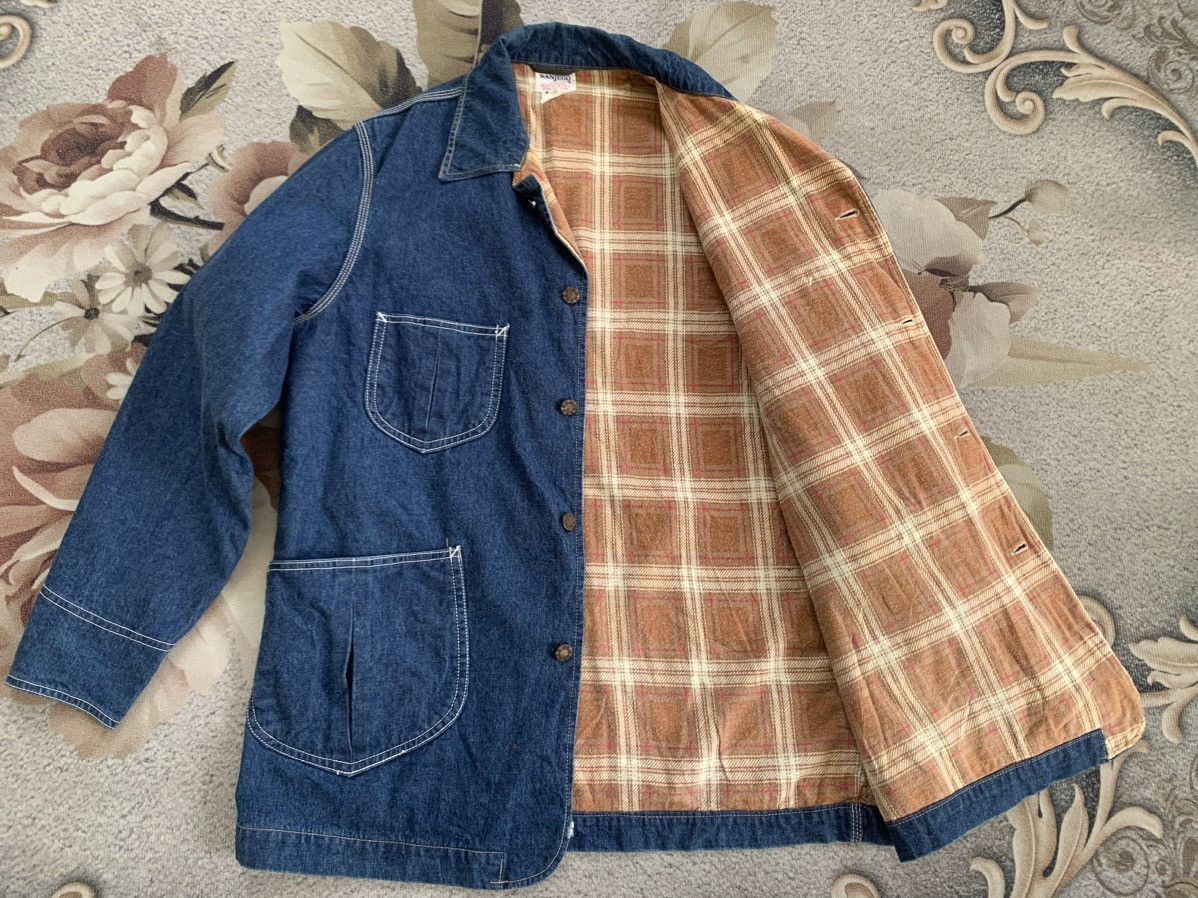 Indigo Sanjego Genuine Indigo Denim Jacket Size US L / EU 52-54 / 3 - 12 Thumbnail