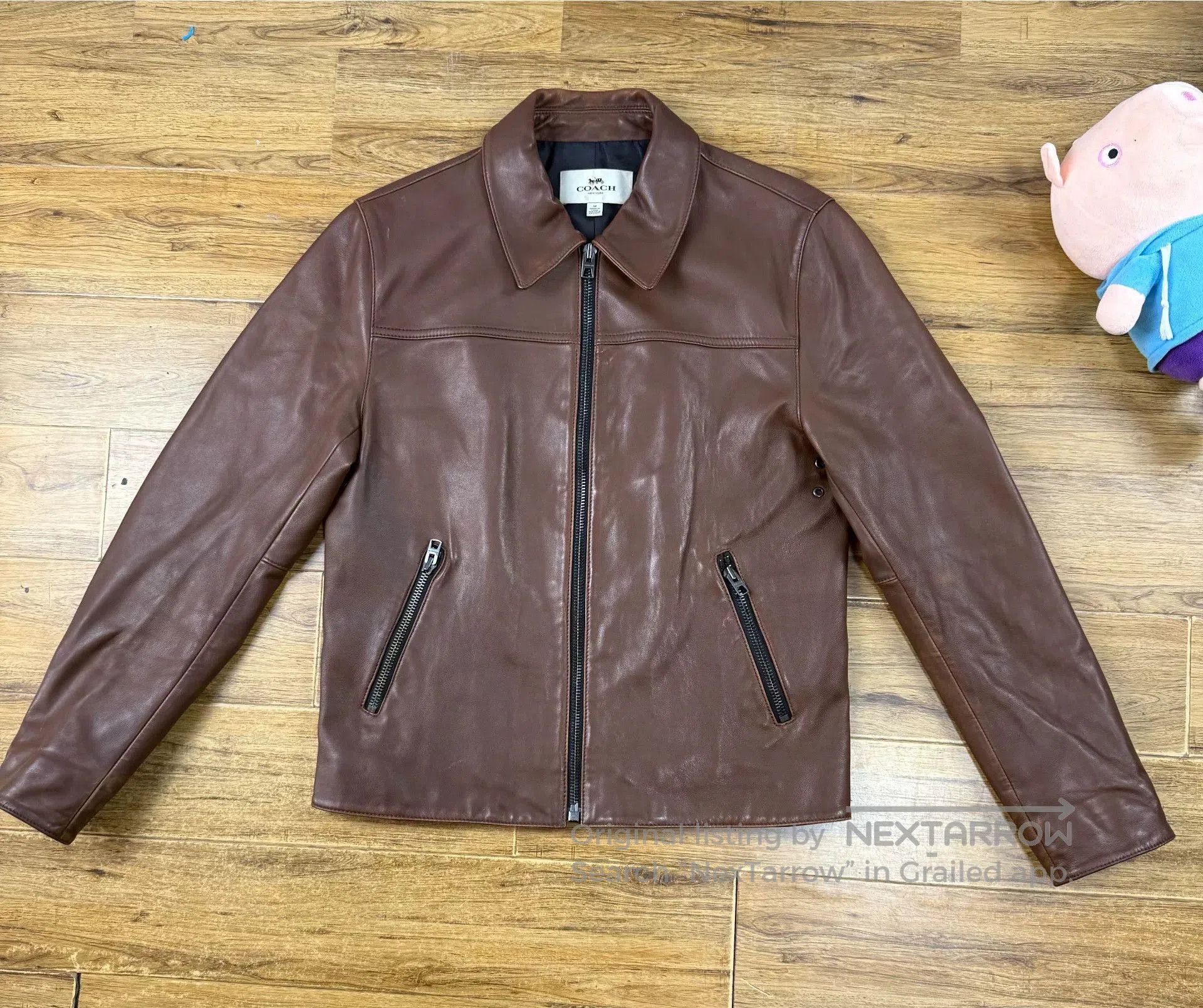 Coach COACH Men's Leather Jacket for Business Casual. Size US M / EU 48-50 / 2 - 1 Thumbnail