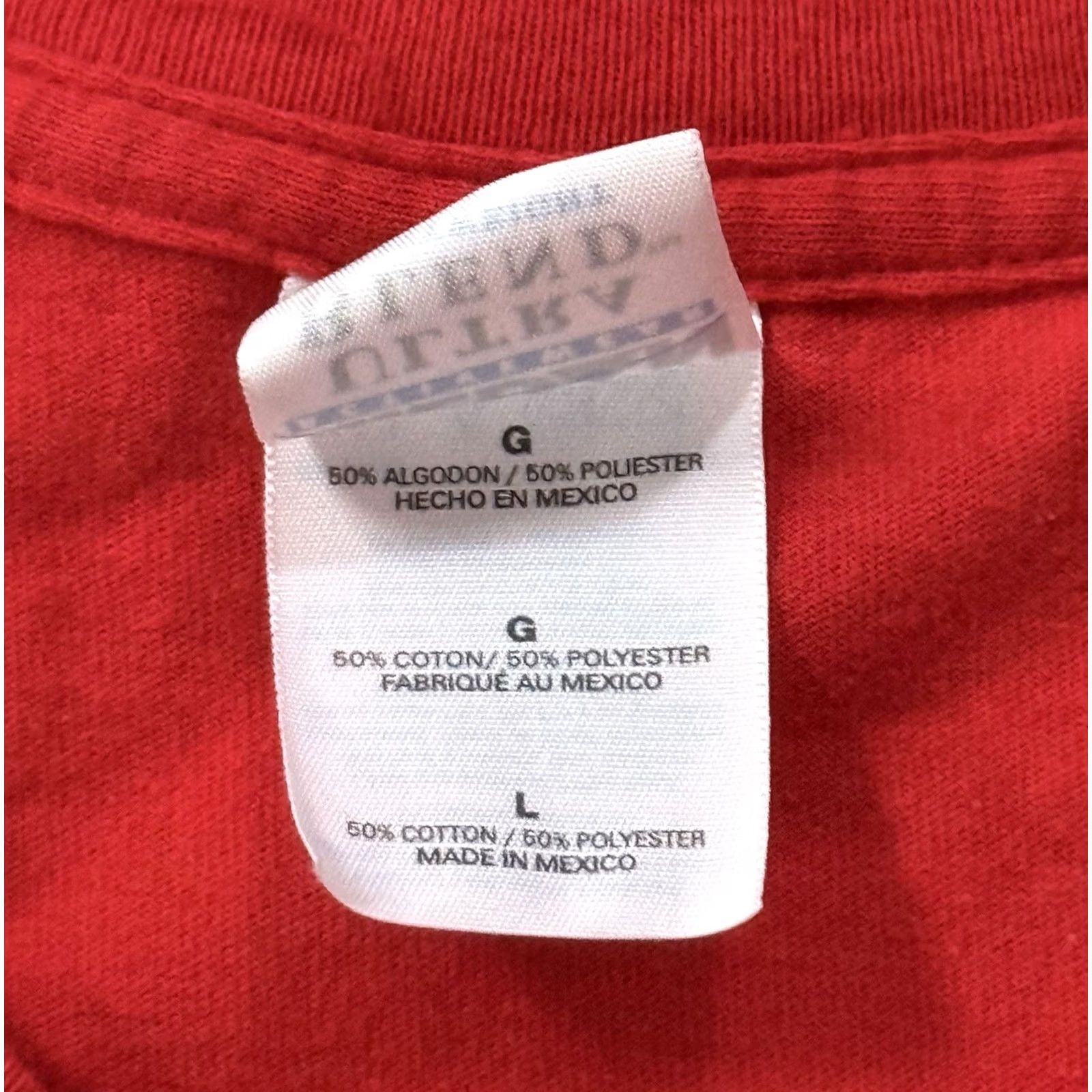 Gildan VINTAGE Sigma Alpha Epsilon ‘Locked in the Cage’ Shirt Large Fraternity 2000s SAE Gildan Ultra Blend Cotton Red Short Sleeve Crew Neck Mens Size US L / EU 52-54 / 3 - 7 Thumbnail