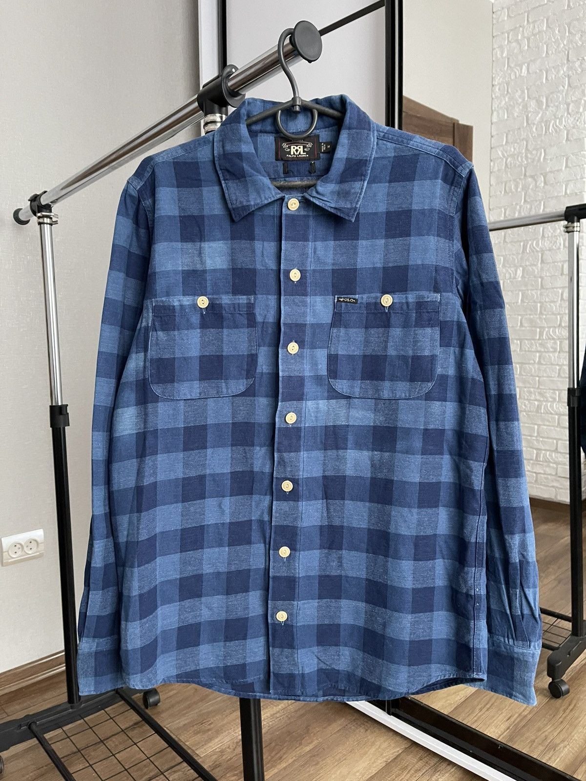Polo Ralph Lauren Double Polo Ralph Lauren RRL Shirt Long Sleeve Checked Size US M / EU 48-50 / 2 - 3 Thumbnail