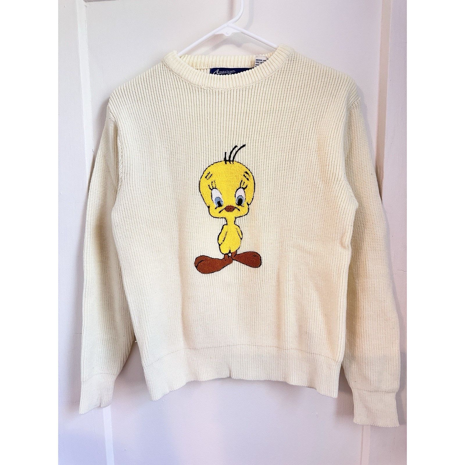 Vintage Vintage Looney Tunes Tweety Bird Knit Sweater Warner Bros Size S / US 4 / IT 40 - 1 Thumbnail