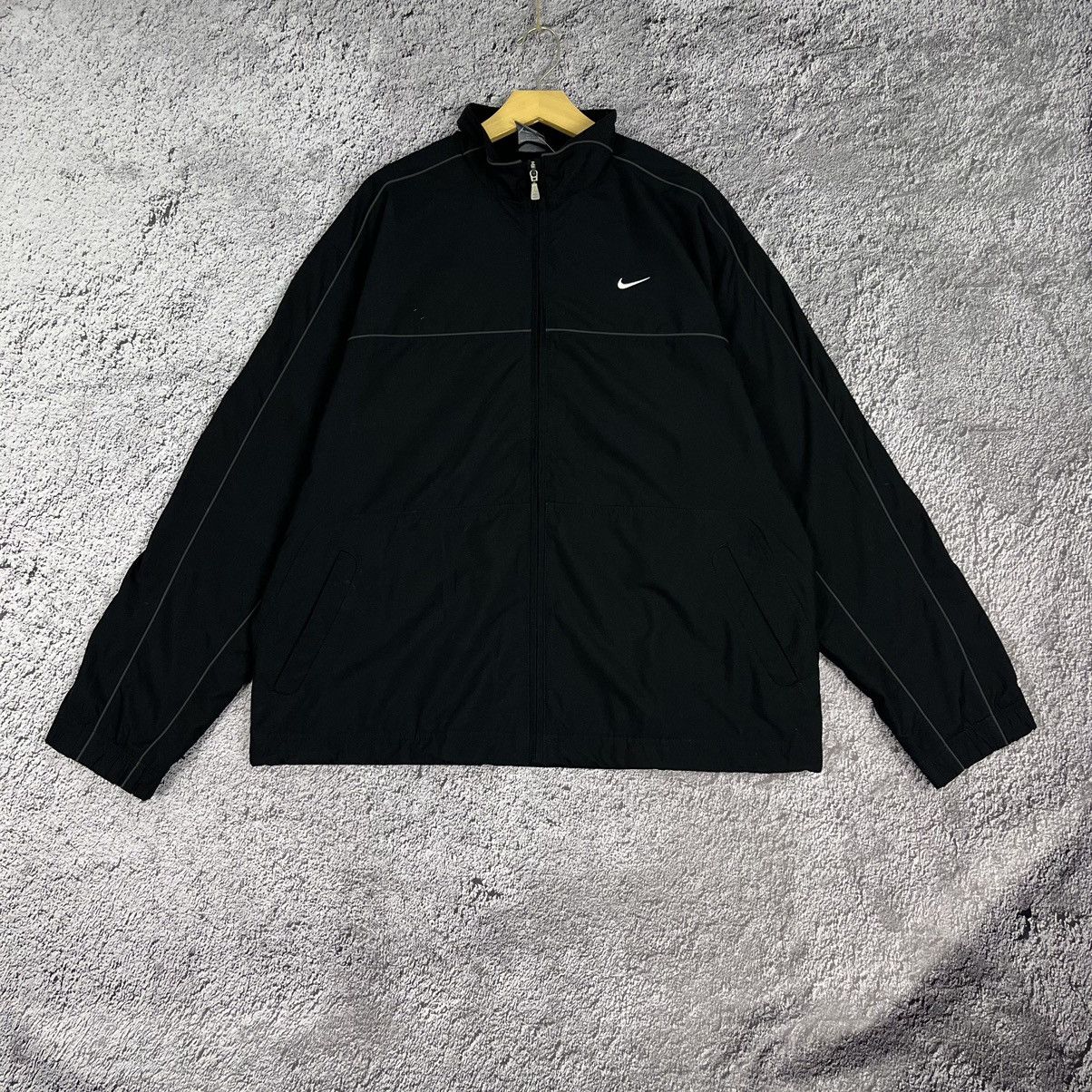Nike × Vintage 💧VINTAGE💧 Nike Zip Up Black Light track Jacket Size US XL / EU 56 / 4 - 1 Thumbnail