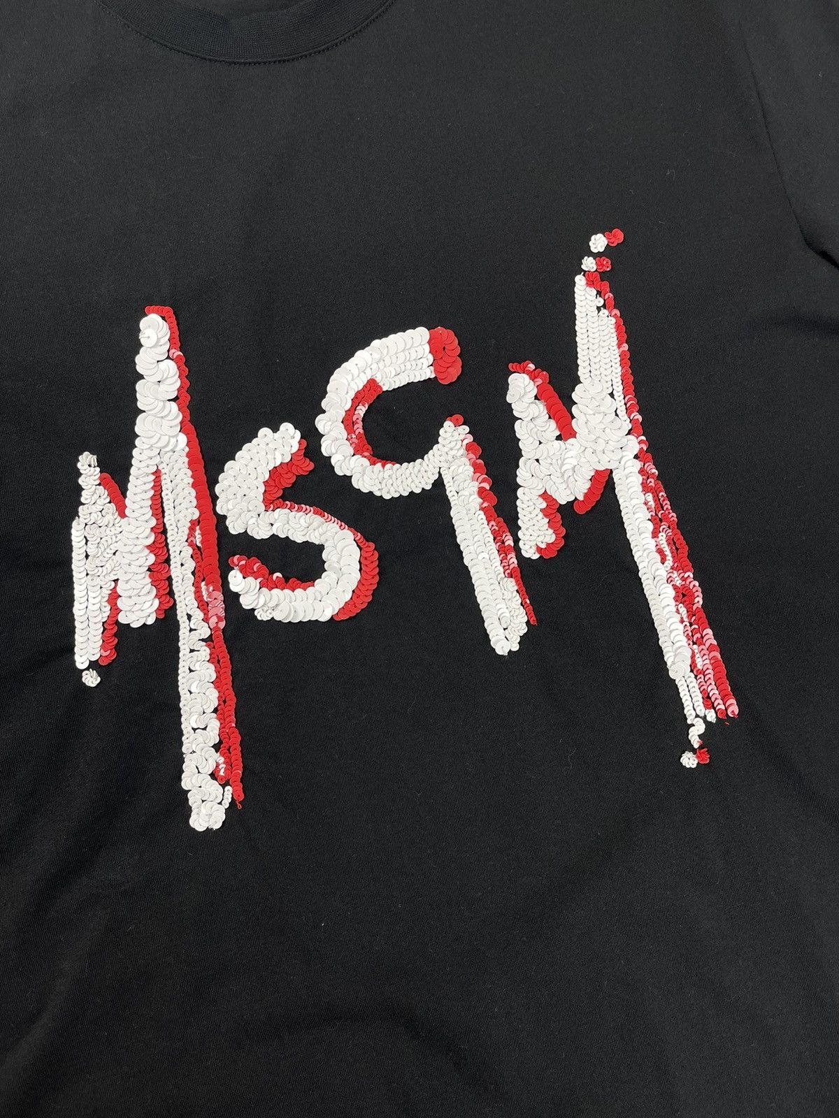 Designer × MSGM MSGM Milano Blqck Cotton Logo T-Shirt Size US M / EU 48-50 / 2 - 4 Thumbnail