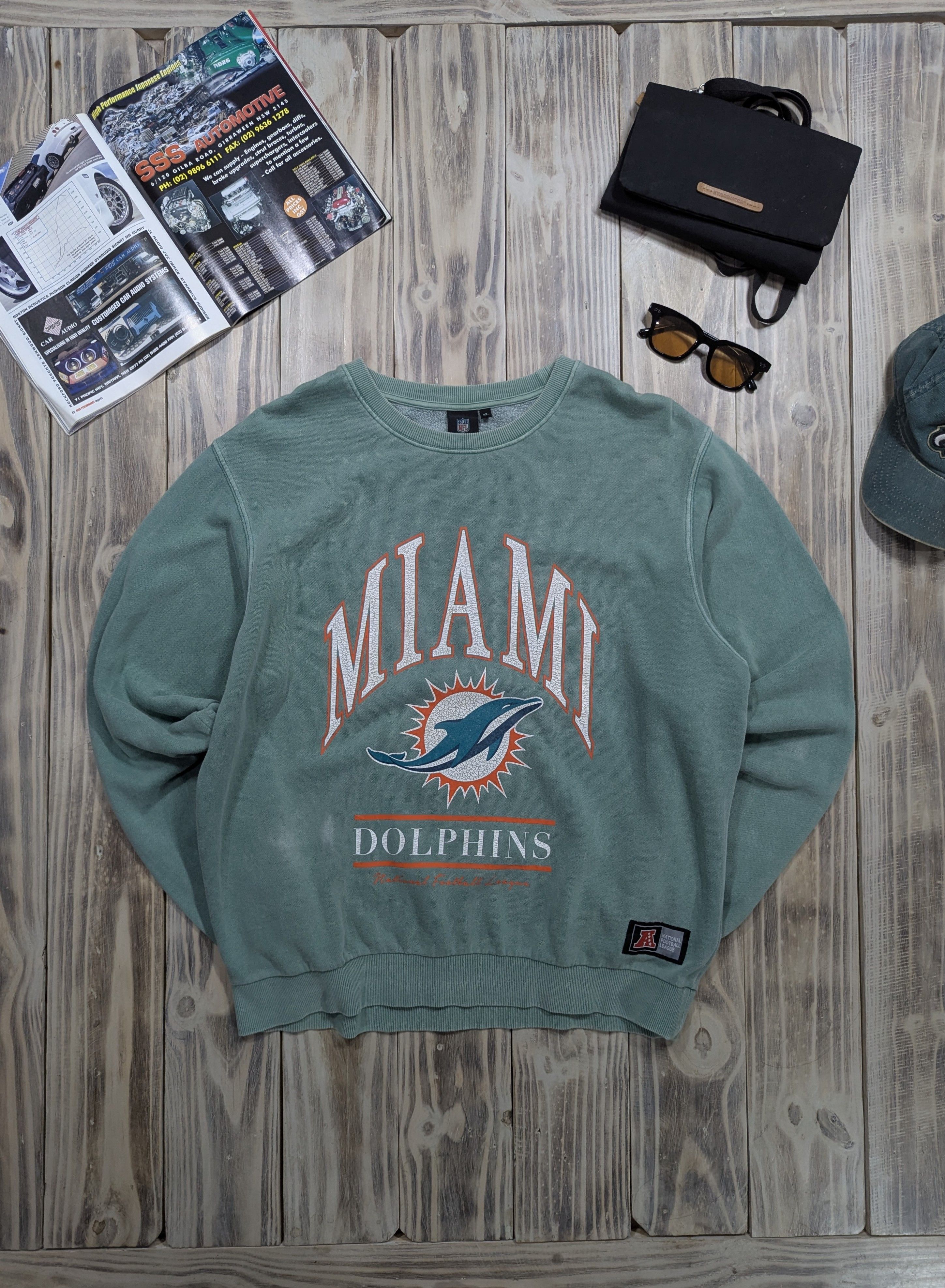 NFL × Vintage NFL Team Miami Dolphins 00's Crewneck/Sweatshirt VTG Size US XL / EU 56 / 4 - 1 Thumbnail