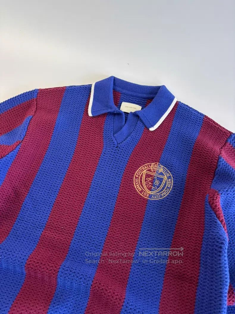 Aime Leon Dore Aime Leon Dore Knitted Striped Collar Soccer Jersey Size US M / EU 48-50 / 2 - 3 Thumbnail
