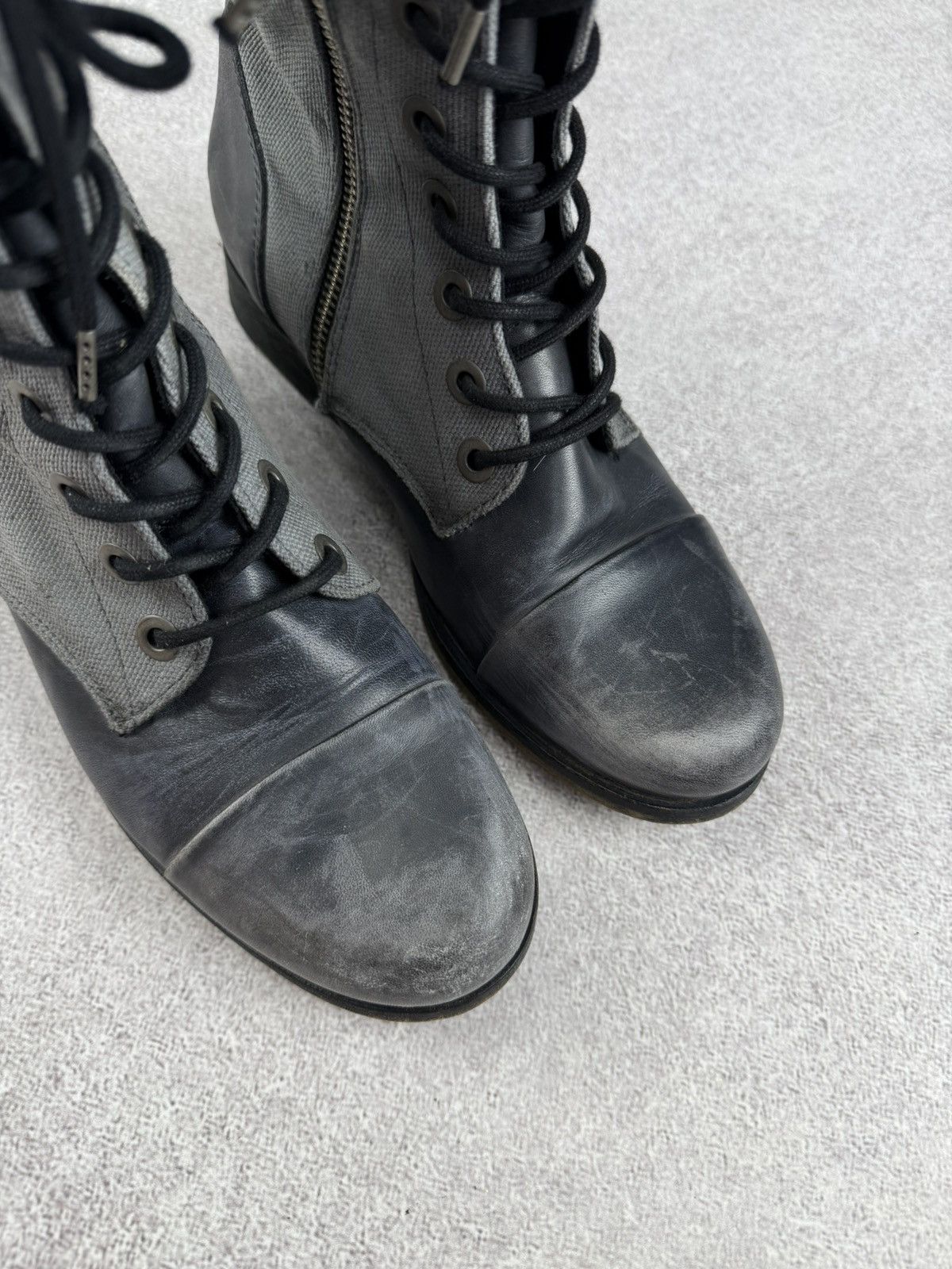 Diesel Diesel Distressed Leather Combat Boots Size 38 Size US 8 / IT 38 - 3 Thumbnail