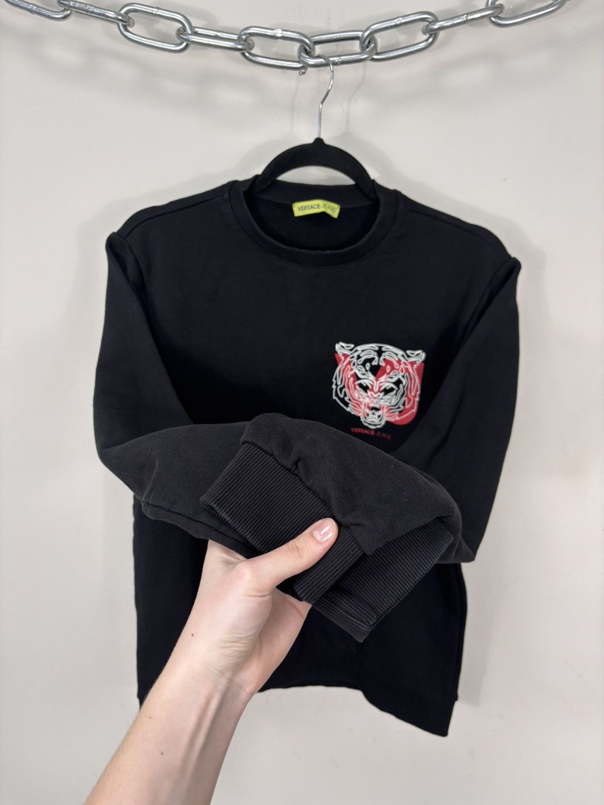 Versace Jeans Couture Versace Jeans Couture Men’s Black Tiger Logo Sweatshirt Size US M / EU 48-50 / 2 - 7 Thumbnail