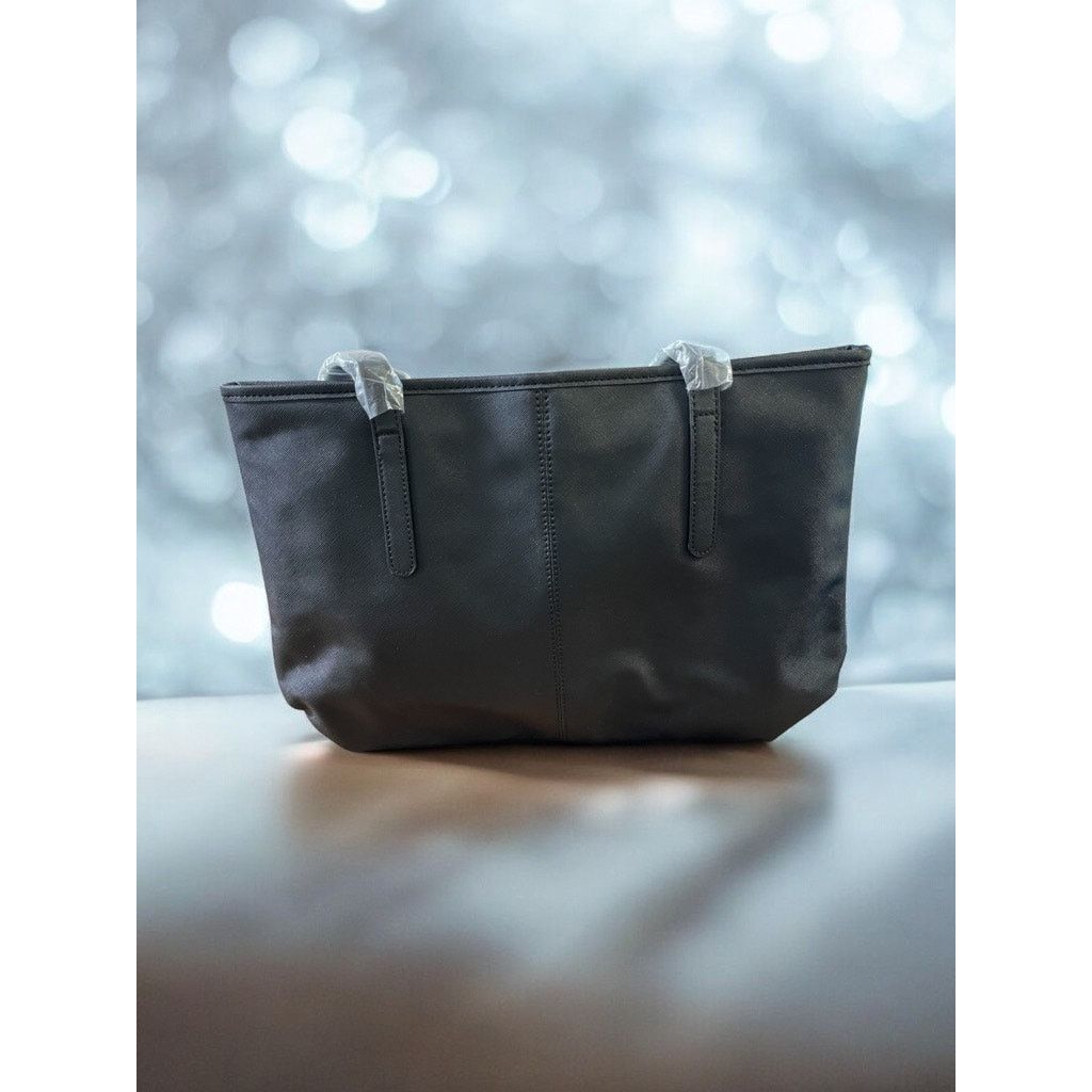 Unknown London Black Purse Bag Handbag Gold Accessories Leather Satchel Size ONE SIZE - 2 Thumbnail