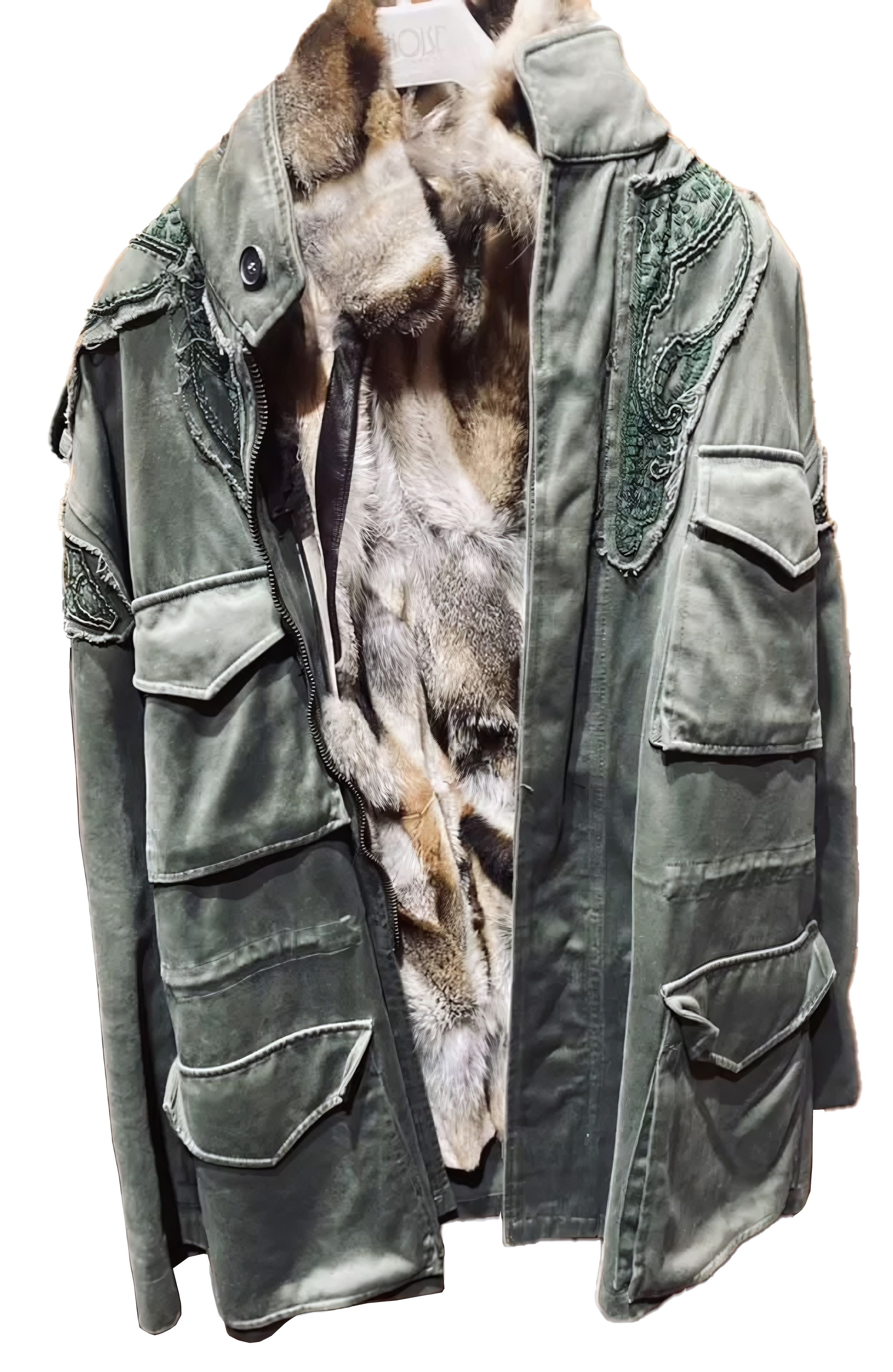 ROBERTO CAVALLI FUR-LINED JACKET COAT