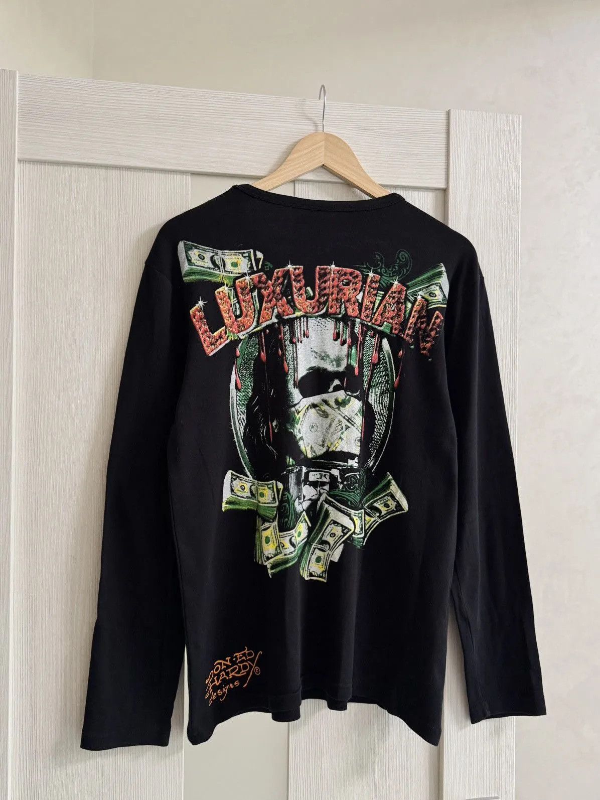 Christian Audigier Ed Hardy Christian Audigier Skull Panthera Black Long Sleeve Size US M / EU 48-50 / 2 - 11 Thumbnail