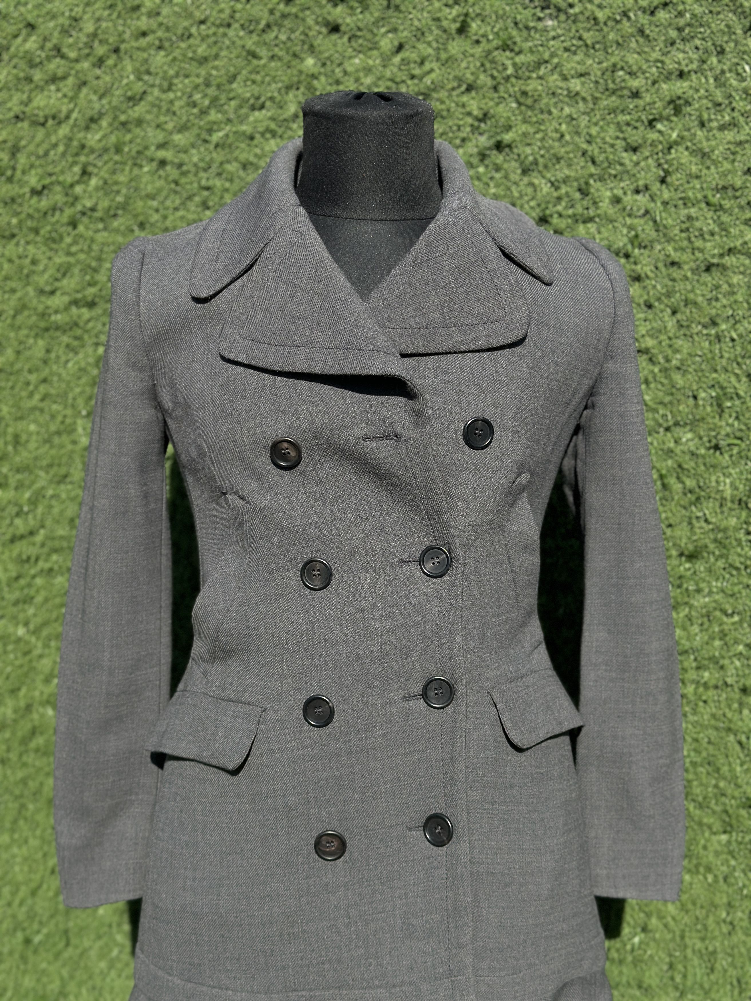 Prada Prada IT40 Double Breasted Peacoat Jacket Tailored Fit Size S / US 4 / IT 40 - 7 Thumbnail