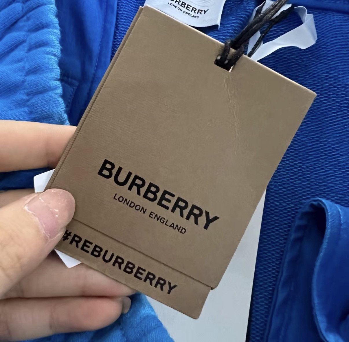 Burberry Burberry Blue Logo Embroidered Sweatpants J41 Size US 32 / EU 48 - 4 Thumbnail