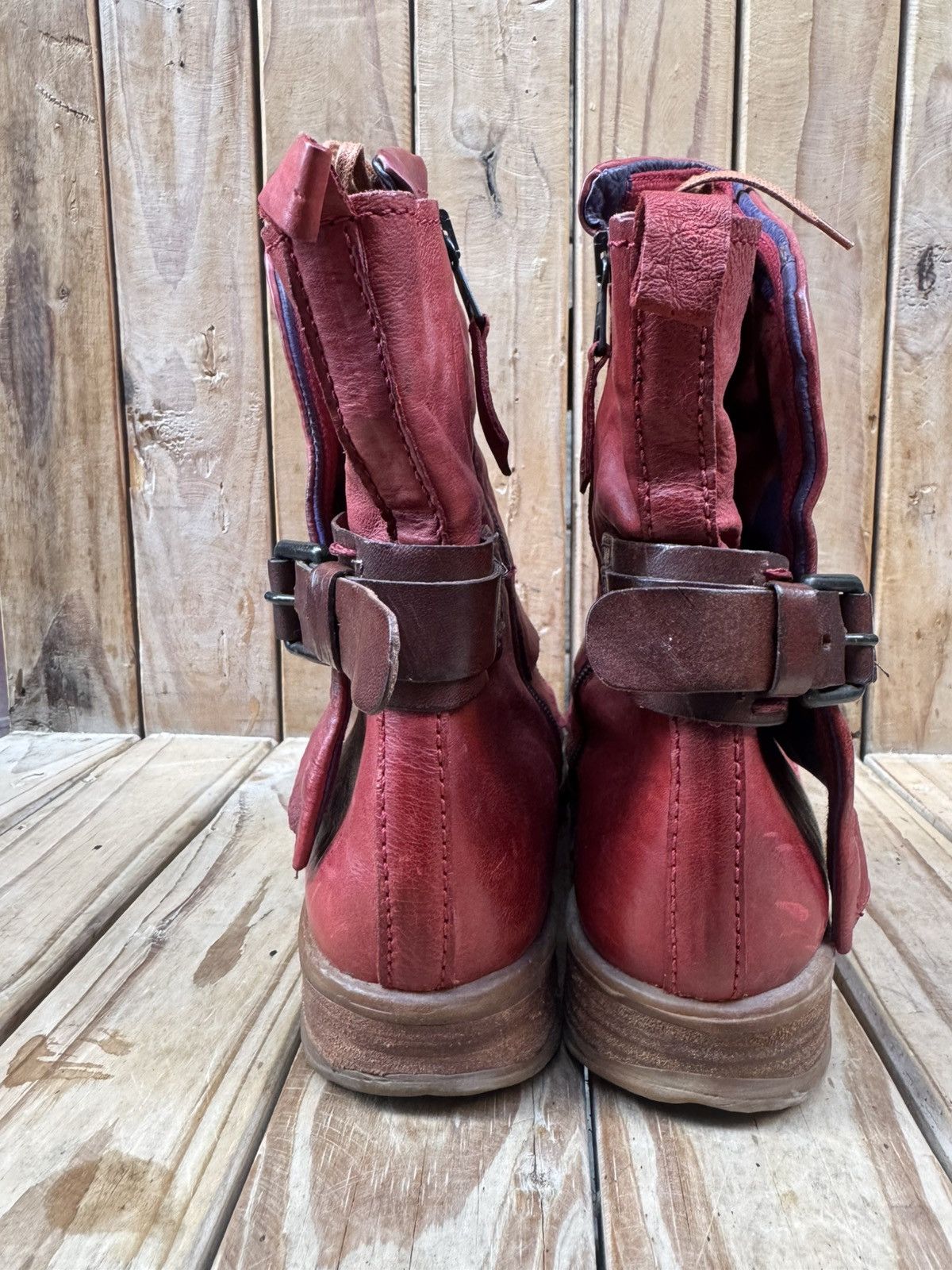 A.S.98 A.s 98 Red boho Women’s leather boots EUR 40 USA 9-9.5 UK 7 Size US 10 / IT 40 - 11 Thumbnail
