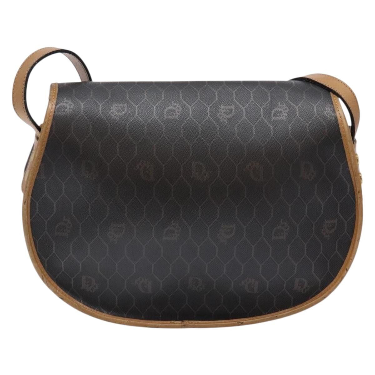 Dior DIOR Honeycomb Canvas Shoulder Bag Pvc Black Gold Size ONE SIZE - 3 Thumbnail