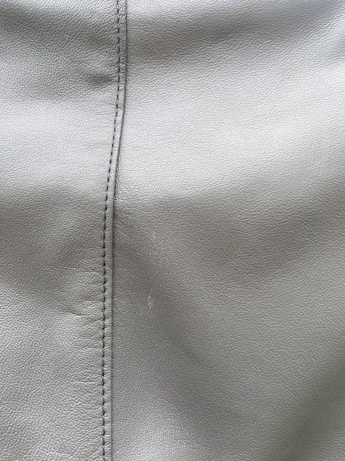 Japanese Brand Vintage Grey leather bomber Jacket Size US M / EU 48-50 / 2 - 14 Thumbnail